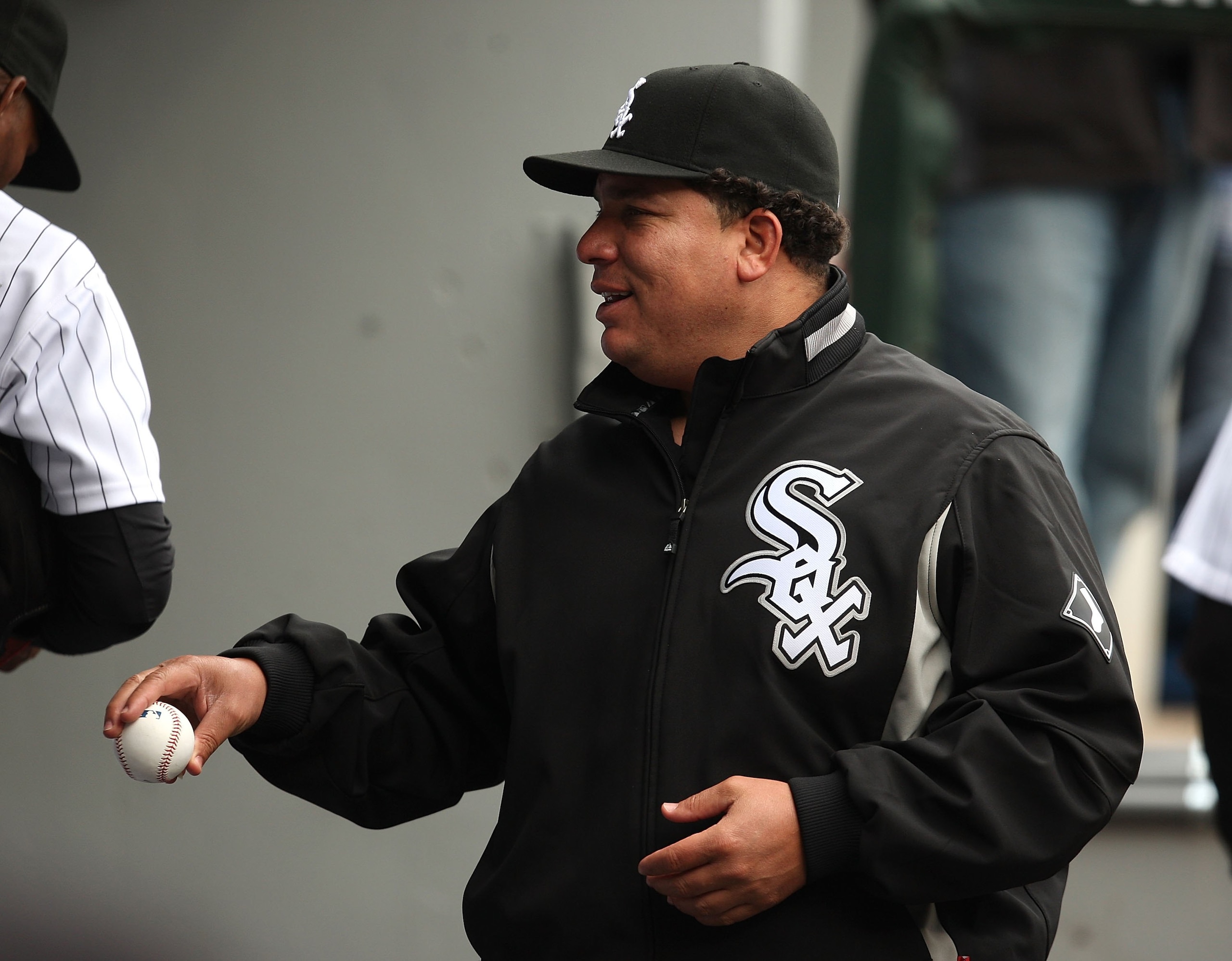 CHICAGO - APRIL 29: Bartolo Colon #40 of the Chicago White Sox talks with teammates in the dugout during a game against the Seattle Mariners on April 29, 2009 at U.S. Cellular Field in Chicago, Illinois. The White Sox defeated the Mariners 6-3. (Photo by CHICAGO - APRIL 29: Bartolo Colon #40 of the Chicago White Sox talks with teammates in the dugout during a game against the Seattle Mariners on April 29, 2009 at U.S. Cellular Field in Chicago, Illinois. The White Sox defeated the Mariners 6-3. (Photo by