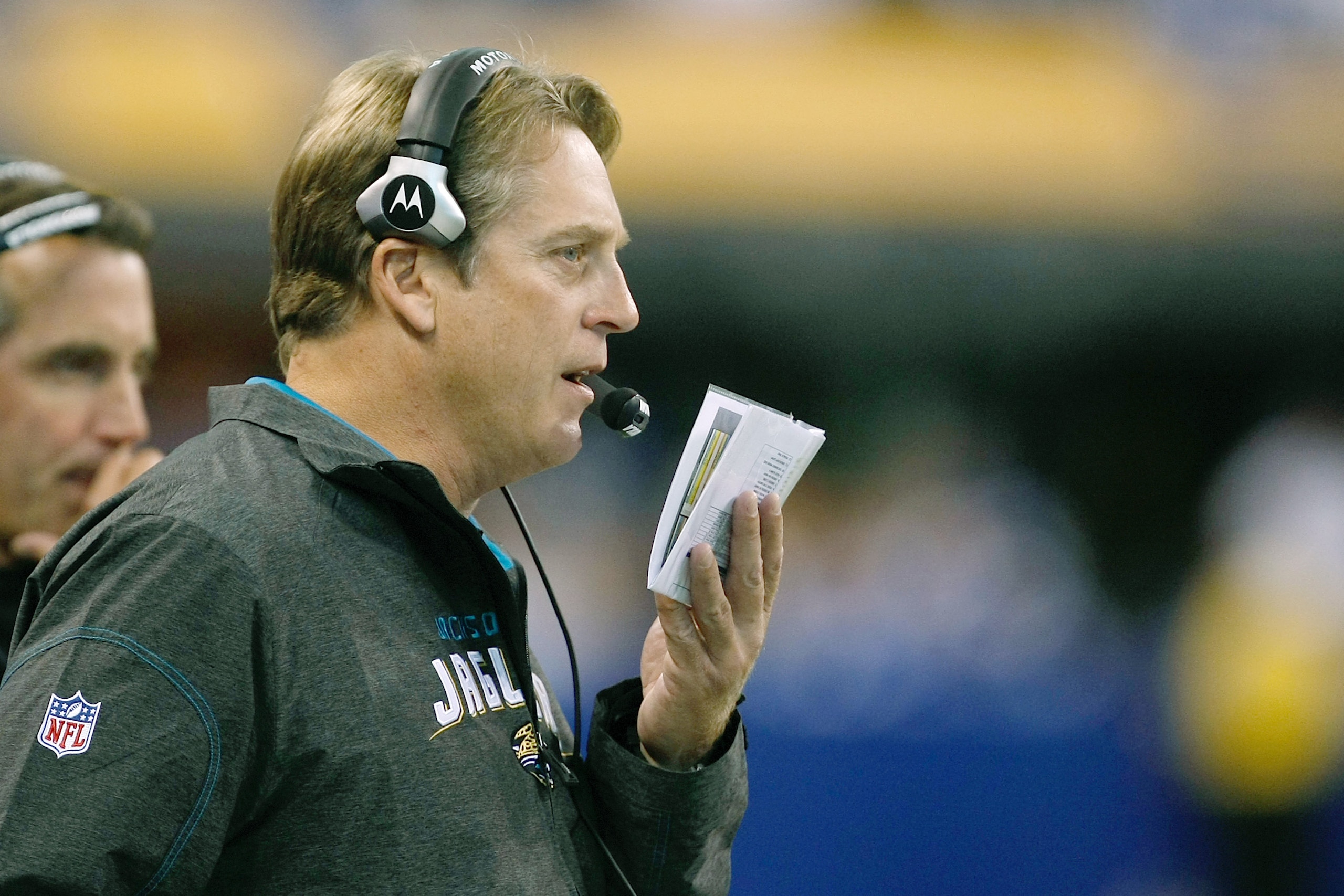 INDIANAPOLIS, IN - DECEMBER 19: Jack Del Rio of the Jacksonville Jaguars looks on against the Indianapolis Colts at Lucas Oil Stadium on December 19, 2010 in Indianapolis, Indiana. The Colts defeated the Jaguars 34-24. (Photo by Scott Boehm/Getty Images INDIANAPOLIS, IN - DECEMBER 19: Jack Del Rio of the Jacksonville Jaguars looks on against the Indianapolis Colts at Lucas Oil Stadium on December 19, 2010 in Indianapolis, Indiana. The Colts defeated the Jaguars 34-24. (Photo by Scott Boehm/Getty Images