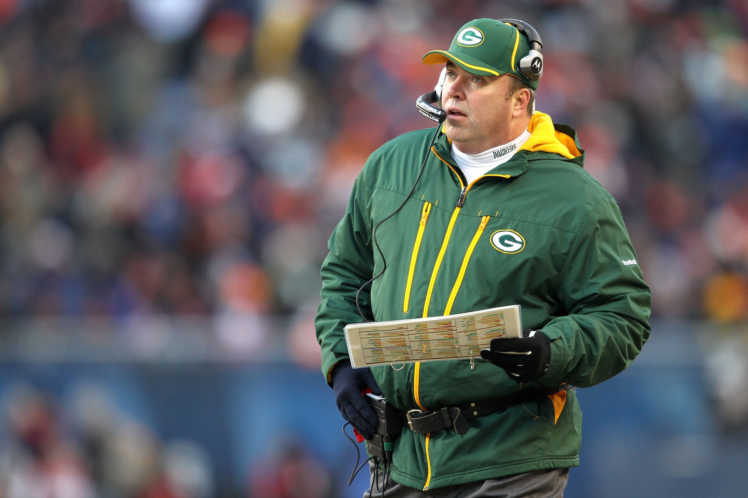 CHICAGO, IL - JANUARY 23: Head coach Mike McCarthy of the Green Bay Packers looks on in the second half against the Chicago Bears in the NFC Championship Game at Soldier Field on January 23, 2011 in Chicago, Illinois. (Photo by Andy Lyons/Getty Images) CHICAGO, IL - JANUARY 23: Head coach Mike McCarthy of the Green Bay Packers looks on in the second half against the Chicago Bears in the NFC Championship Game at Soldier Field on January 23, 2011 in Chicago, Illinois. (Photo by Andy Lyons/Getty Images)