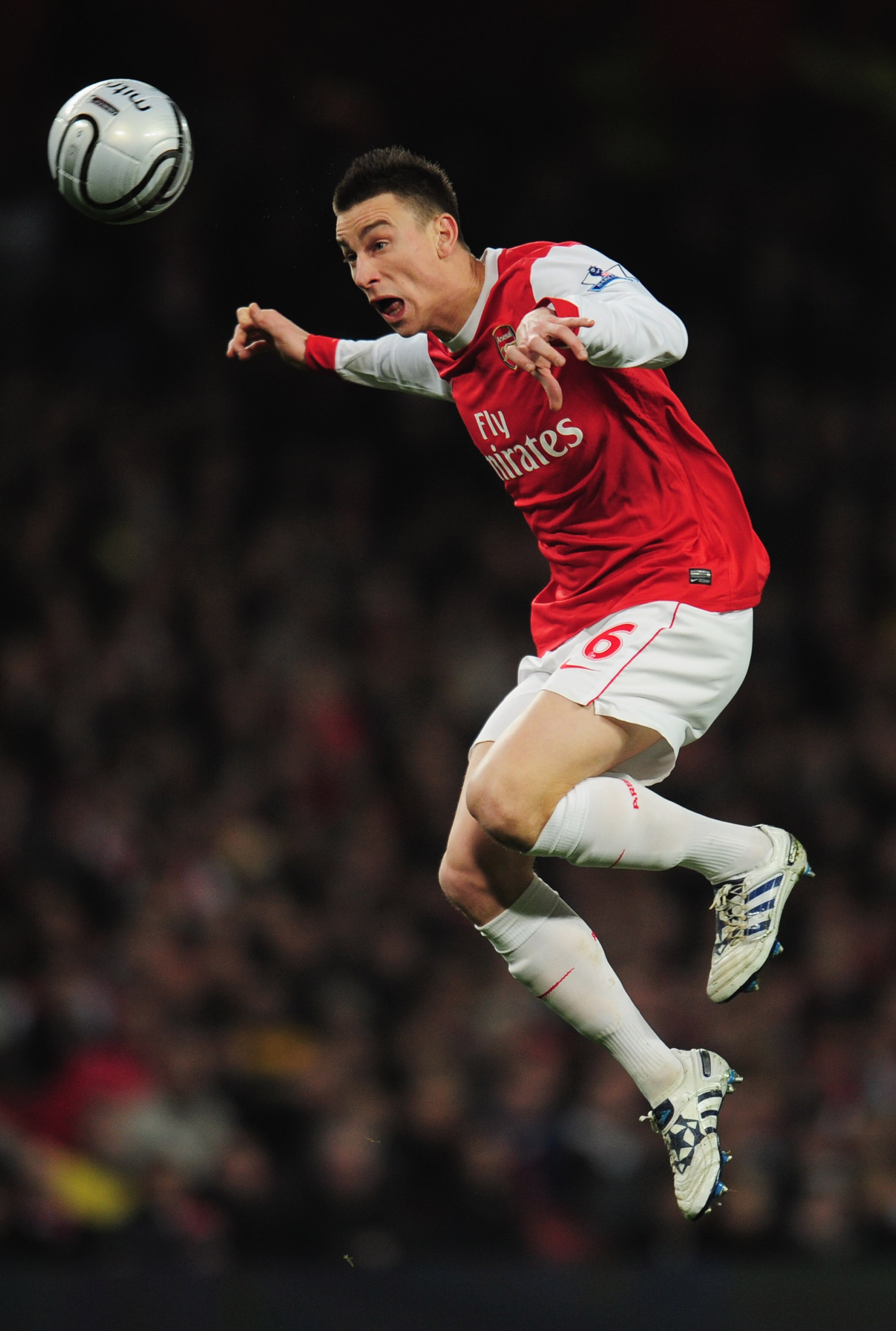 LONDON, ENGLAND - JANUARY 25:  Laurent Koscielny of Arsenal in action during the Carling Cup Semi Final Second Leg match between Arsenal and Ipswich Town at Emirates Stadium on January 25, 2011 in London, England.  (Photo by Shaun Botterill/Getty Images)
