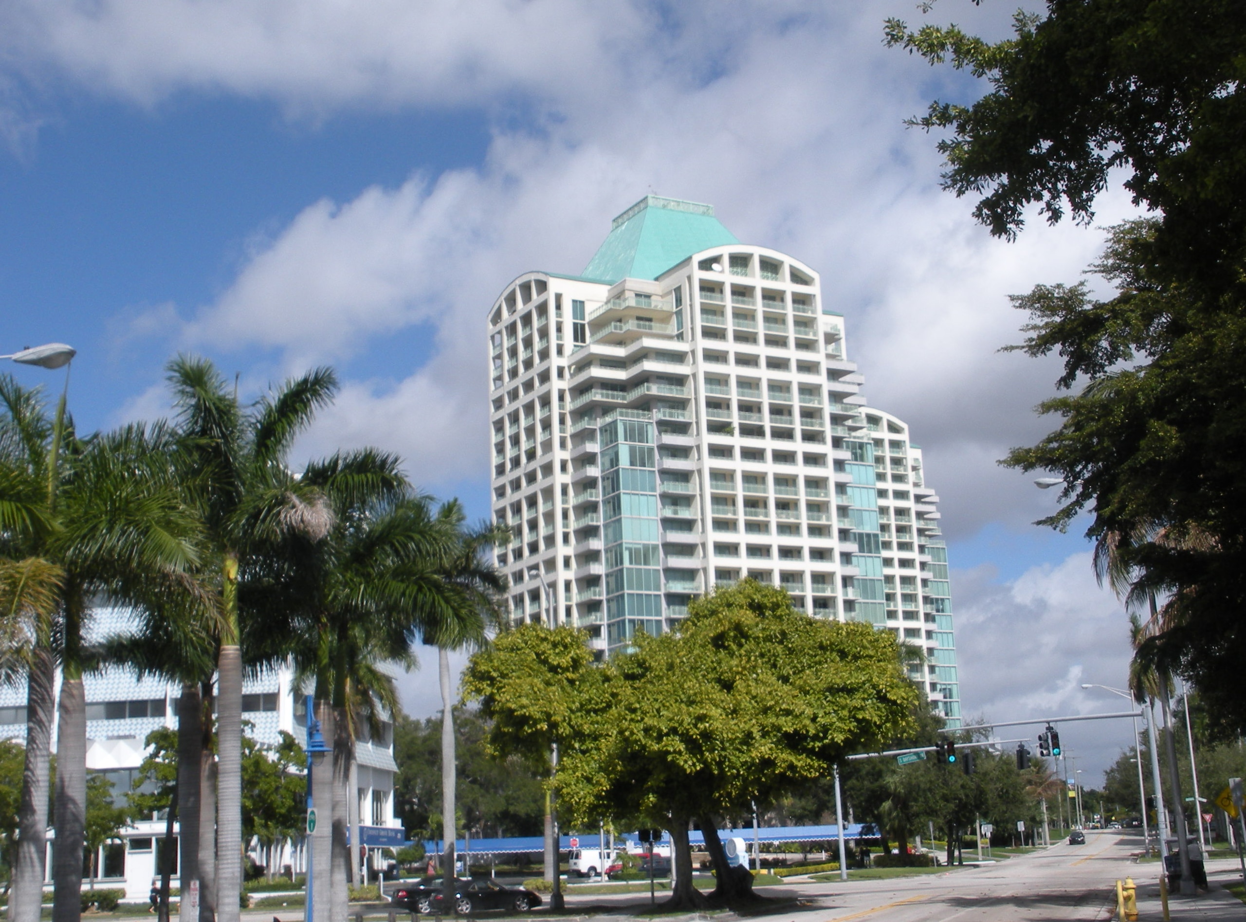 Sunny Miami offered breezy weather and green trees to visitors