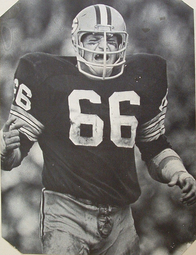 GREEN BAY PACKERS SUPER BOWL I RAY NITSCHKE FROM TYPE 1 PHOTO (4 sizes)