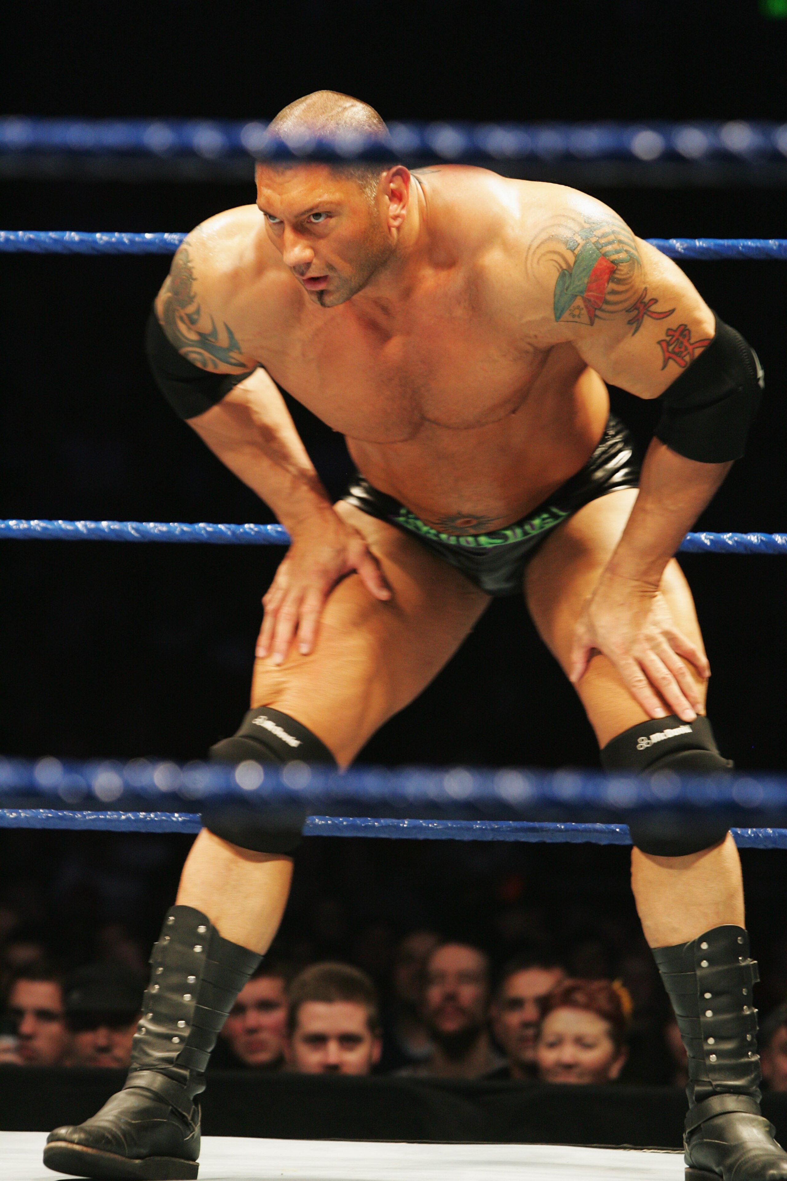 SYDNEY, AUSTRALIA - JUNE 15:  Batista stands in the ring during WWE Smackdown at Acer Arena on June 15, 2008 in Sydney, Australia.  (Photo by Gaye Gerard/Getty Images)