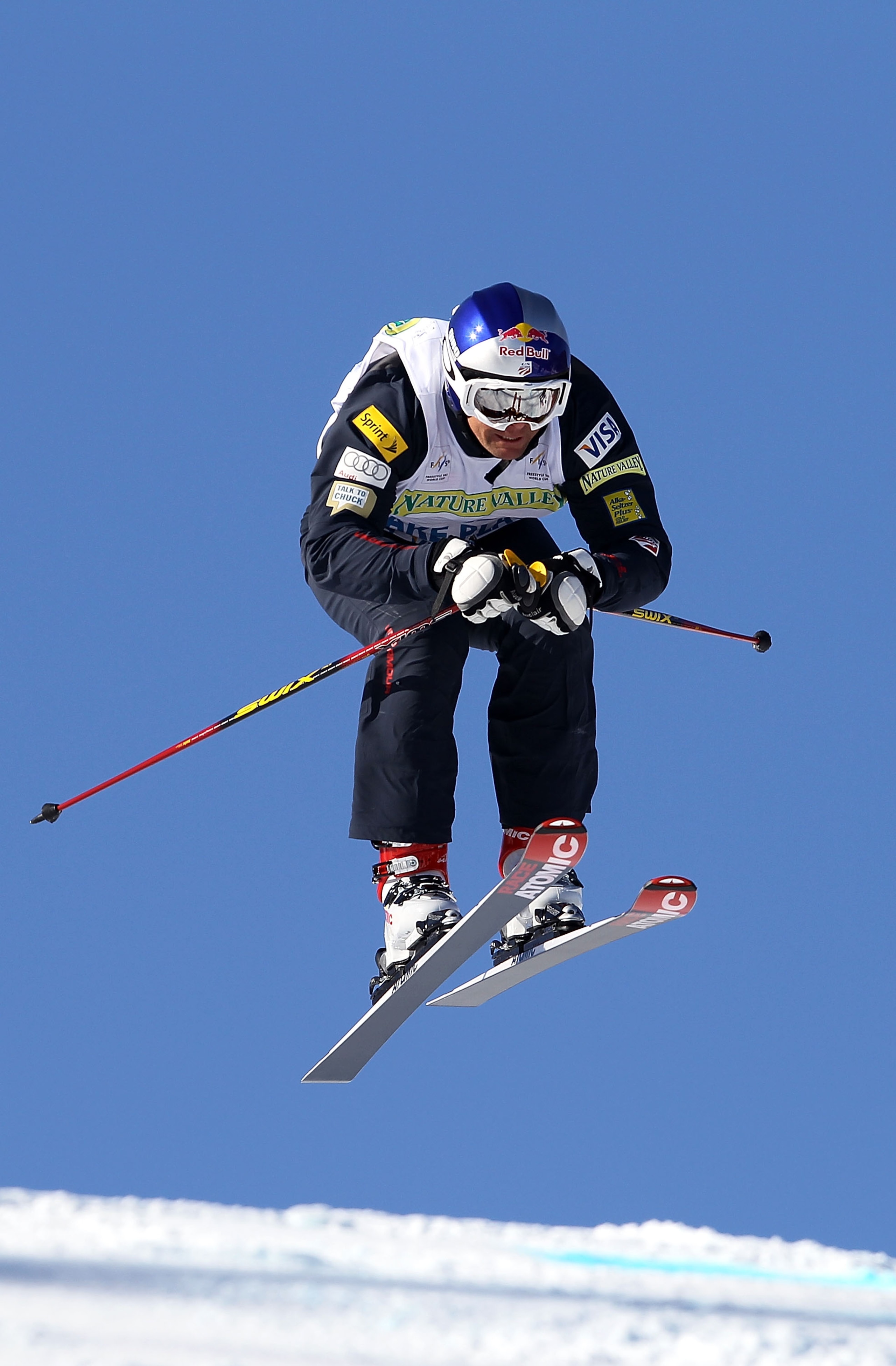 LAKE PLACID, NY - JANUARY 23:  Daron Rahlves of the USA competes during the 2010 Freestyle Skiing World Cup Ski Cross at Whiteface Mountain on January 23, 2010 in Lake Placid, New York.  (Photo by Streeter Lecka/Getty Images)
