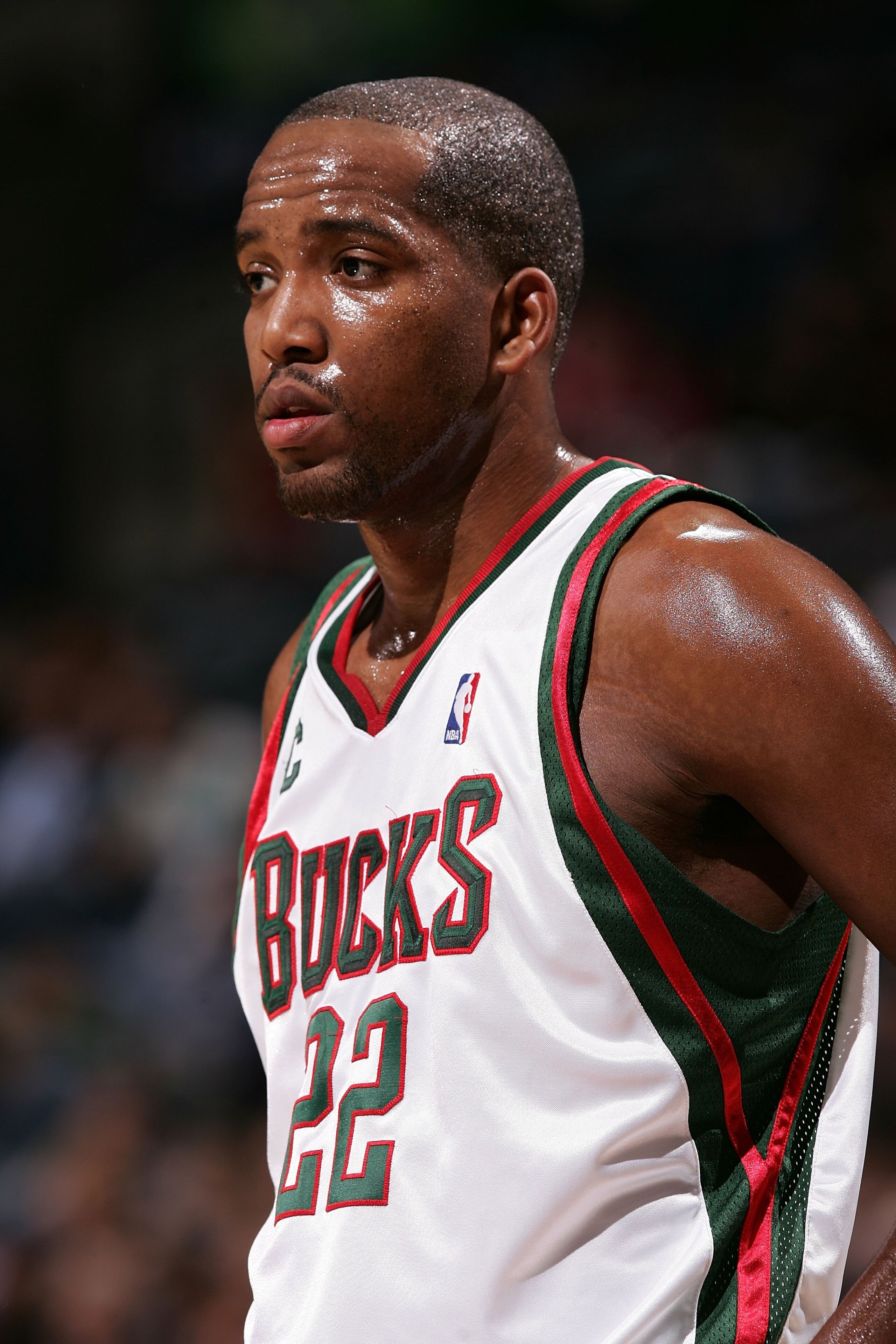 MILWAUKEE - DECEMBER 08:  Michael Redd #22 of the Milwaukee Bucks is seen on court against the Memphis Grizzlies December 8, 2006 at the Bradley Center in Milwaukee, Wisconsin. The Bucks won 100-94. NOTE TO USER: User expressly acknowledges and agrees tha