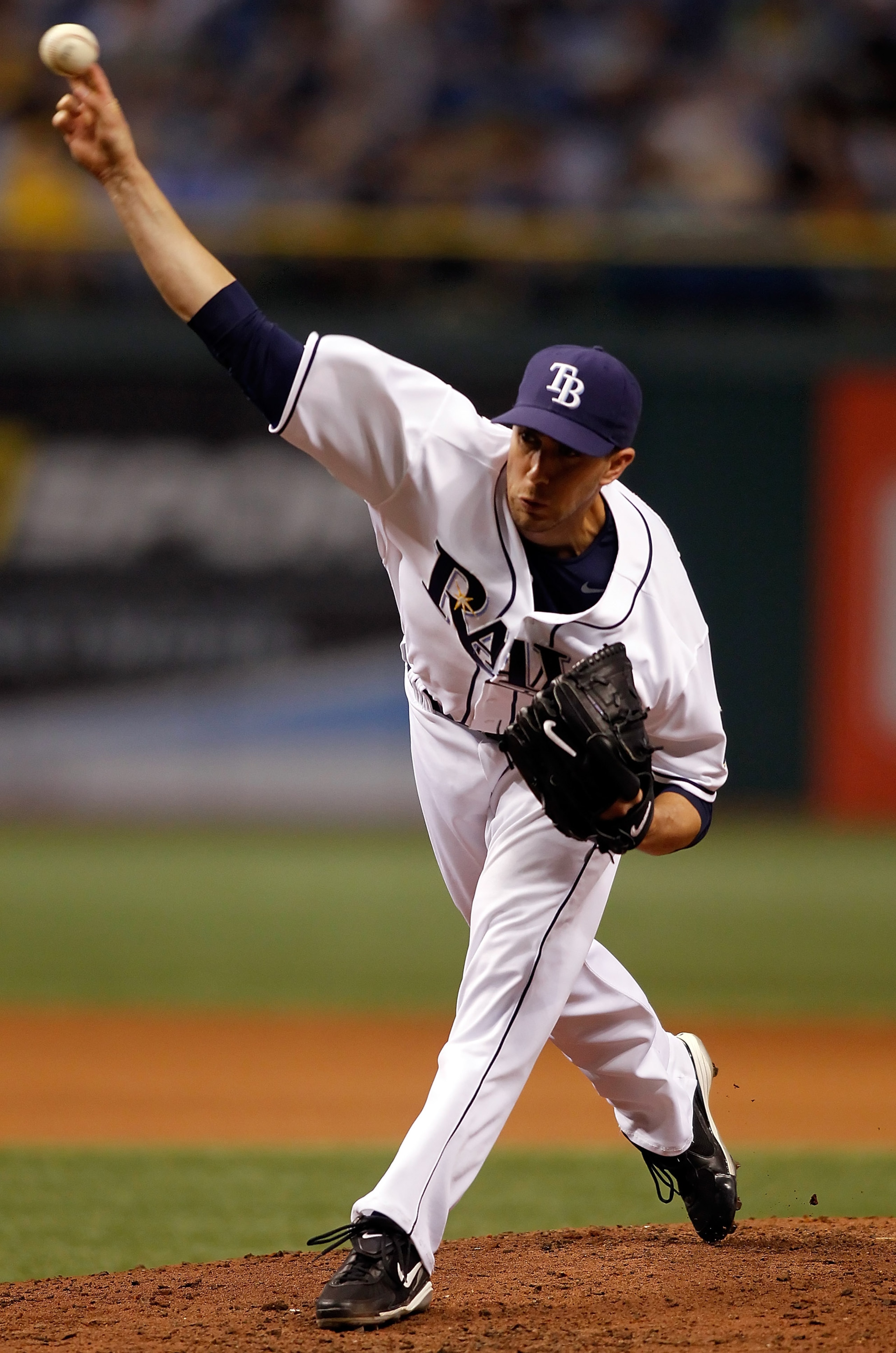 ST. PETERSBURG - APRIL 23:  Pitcher Lance Cormier #31 of the Tampa Bay Rays pitches against the Toronto Blue Jays during the game at Tropicana Field on April 23, 2010 in St. Petersburg, Florida.  (Photo by J. Meric/Getty Images)