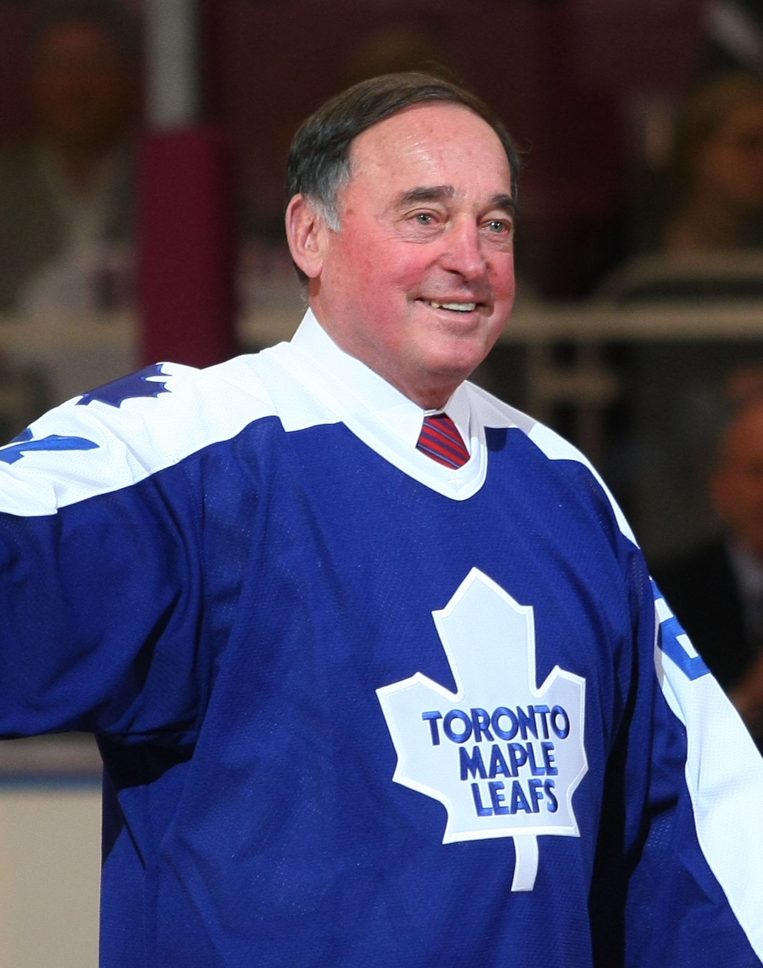 NEW YORK - FEBRUARY 22: Frank Mahovlich attends the ceremony honoring Andy Bathgate and Harry Howell prior to the game between the Toronto Maple Leafs and the New York Rangers on February 22, 2009 at Madison Square Garden in New York City. (Photo by Bruce