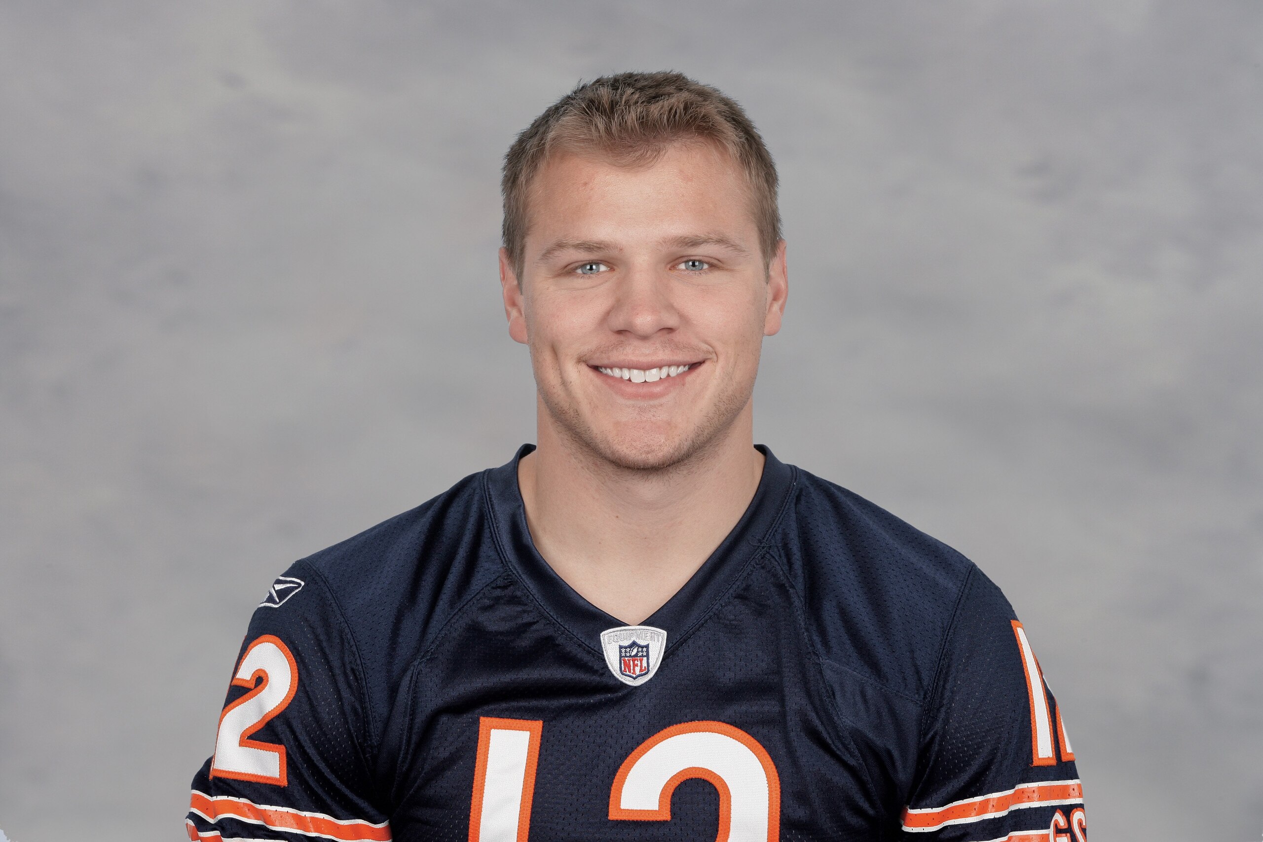 CHICAGO - 2009: Caleb Hanie of the Chicago Bears poses for his 2009 NFL headshot at photo day in Chicago, Illinois. (Photo by NFL Photos) CHICAGO - 2009: Caleb Hanie of the Chicago Bears poses for his 2009 NFL headshot at photo day in Chicago, Illinois. (Photo by NFL Photos)