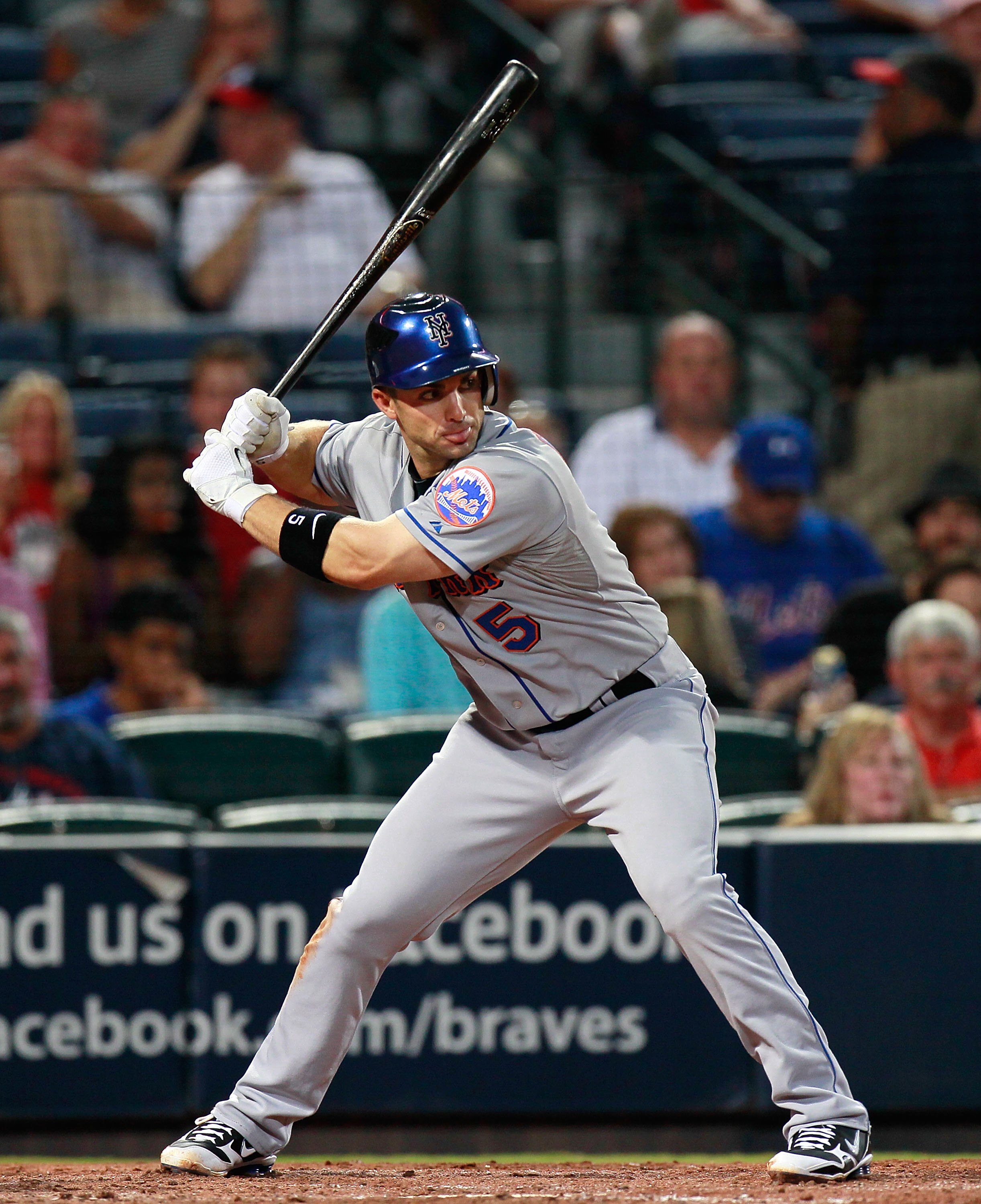 ATLANTA - SEPTEMBER 01:  David Wright #5 of the New York Mets against the Atlanta Braves at Turner Field on September 1, 2010 in Atlanta, Georgia.  (Photo by Kevin C. Cox/Getty Images)