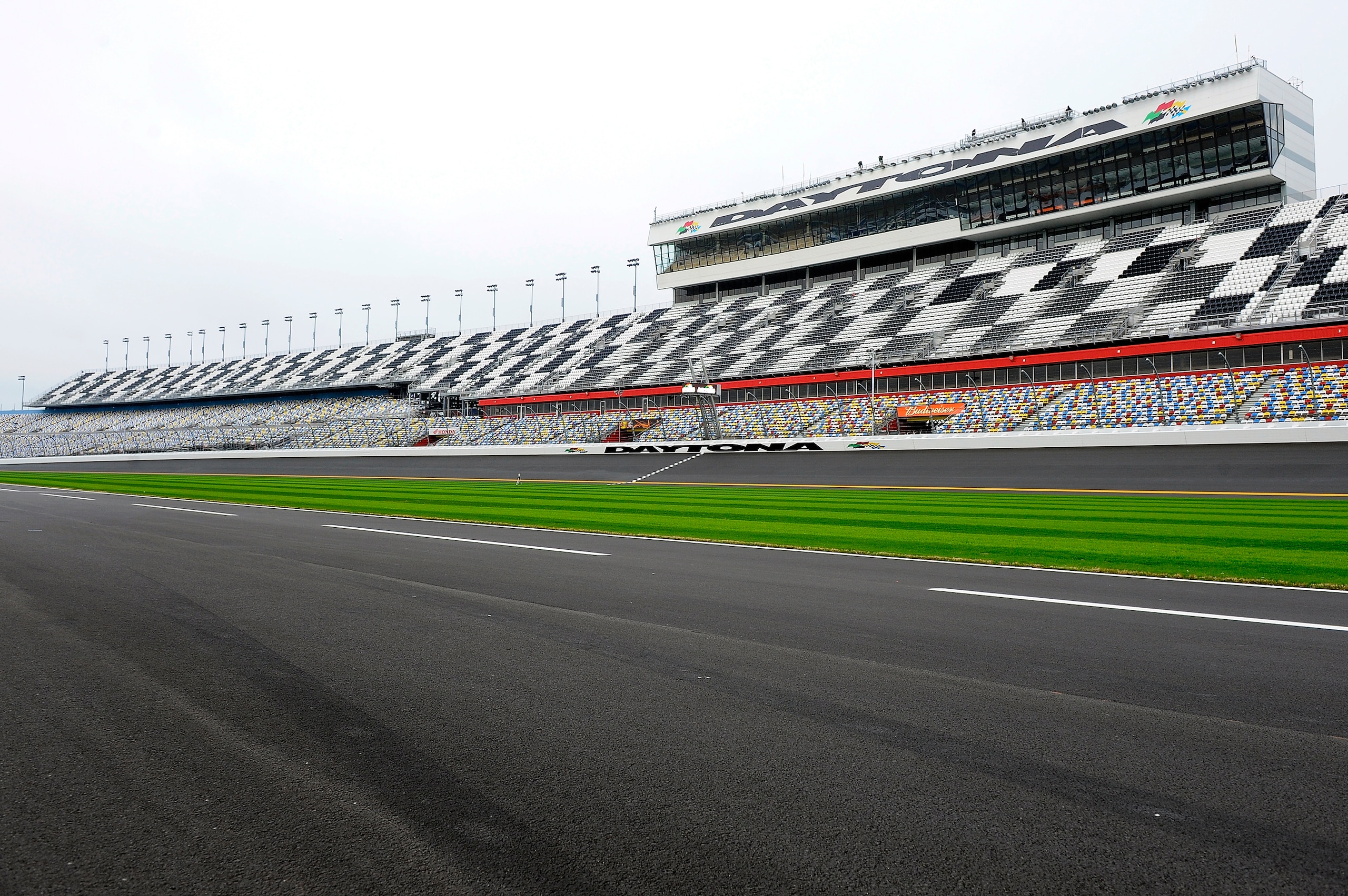 DAYTONA BEACH, FL - JANUARY 22:  A look at the new and improved racing surface at Daytona International Speedway on January 22, 2011 in Daytona Beach, Florida.  (Photo by Jared C. Tilton/Getty Images for NASCAR)