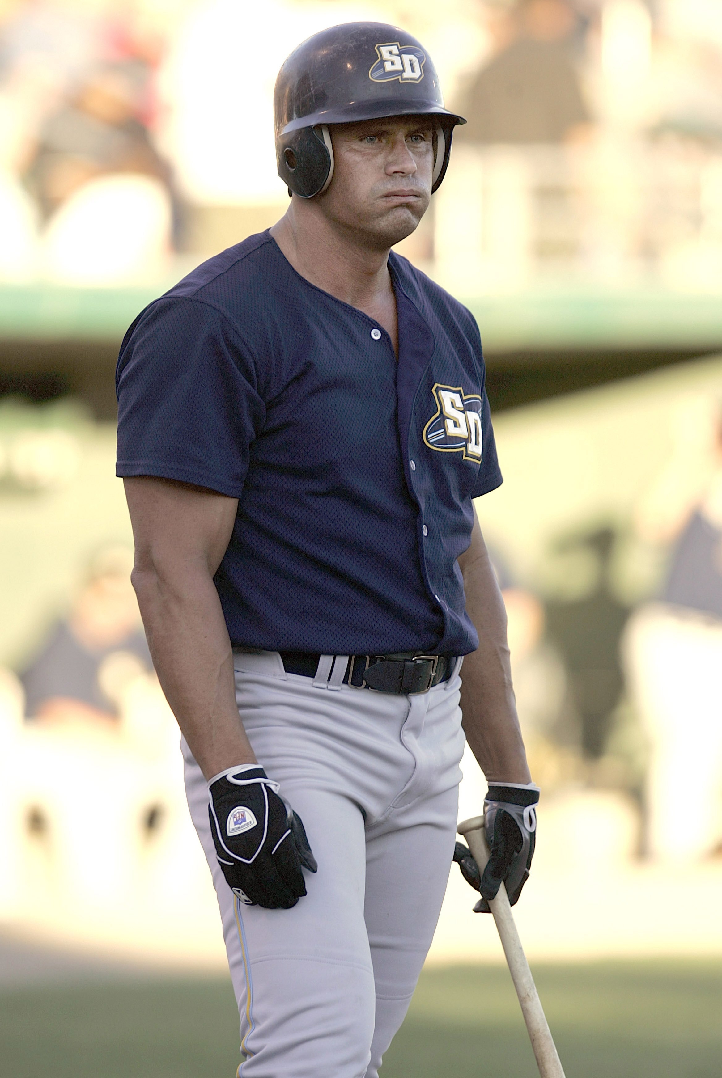 CHICO, CA -  JULY 3:  Former Major League baseball player Jose Canseco of the San Diego Surf Dawgs is shown during a game against the Chico Outlaws July 3, 2006 in Chico, California. Canseco, the 1988 AL MVP whose autobiography 'Juiced' 16 months ago accu