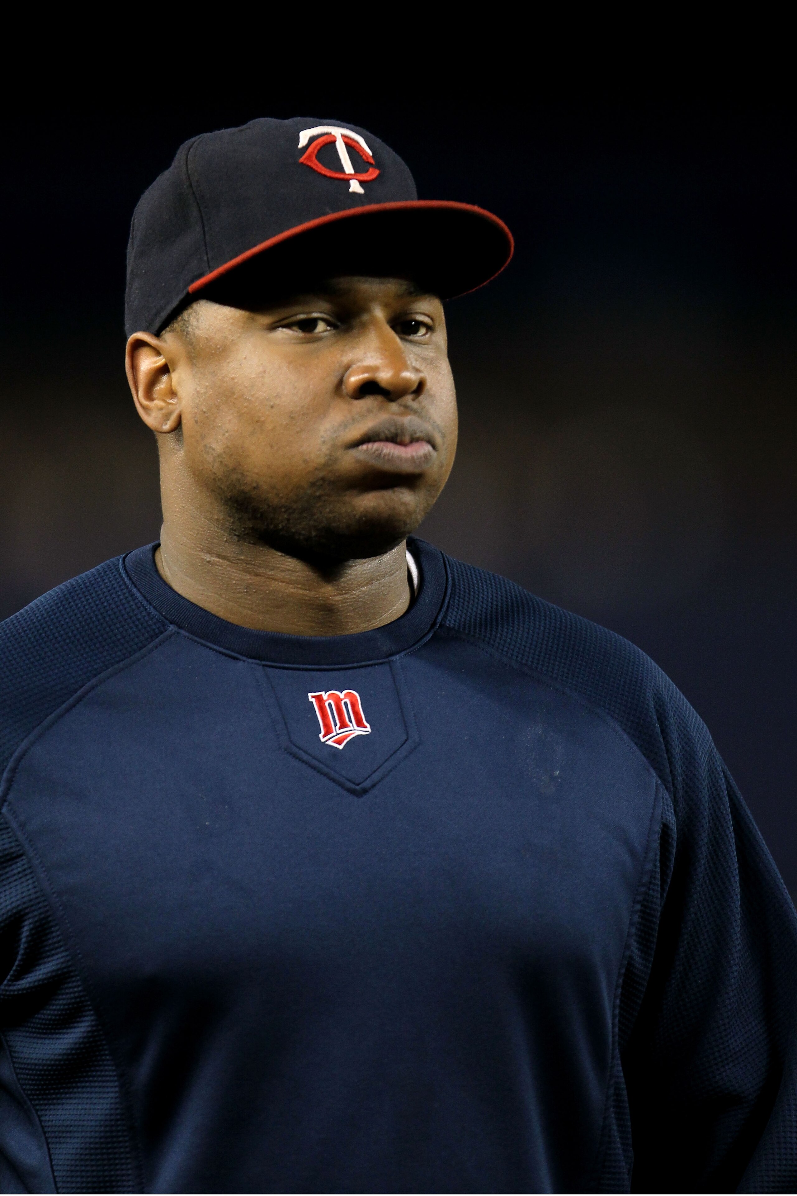 NEW YORK - OCTOBER 09: Delmon Young #21 of the Minnesota Twins looks on during batting practice against the New York Yankees during Game Three of the ALDS part of the 2010 MLB Playoffs at Yankee Stadium on October 9, 2010 in the Bronx borough of New York NEW YORK - OCTOBER 09: Delmon Young #21 of the Minnesota Twins looks on during batting practice against the New York Yankees during Game Three of the ALDS part of the 2010 MLB Playoffs at Yankee Stadium on October 9, 2010 in the Bronx borough of New York