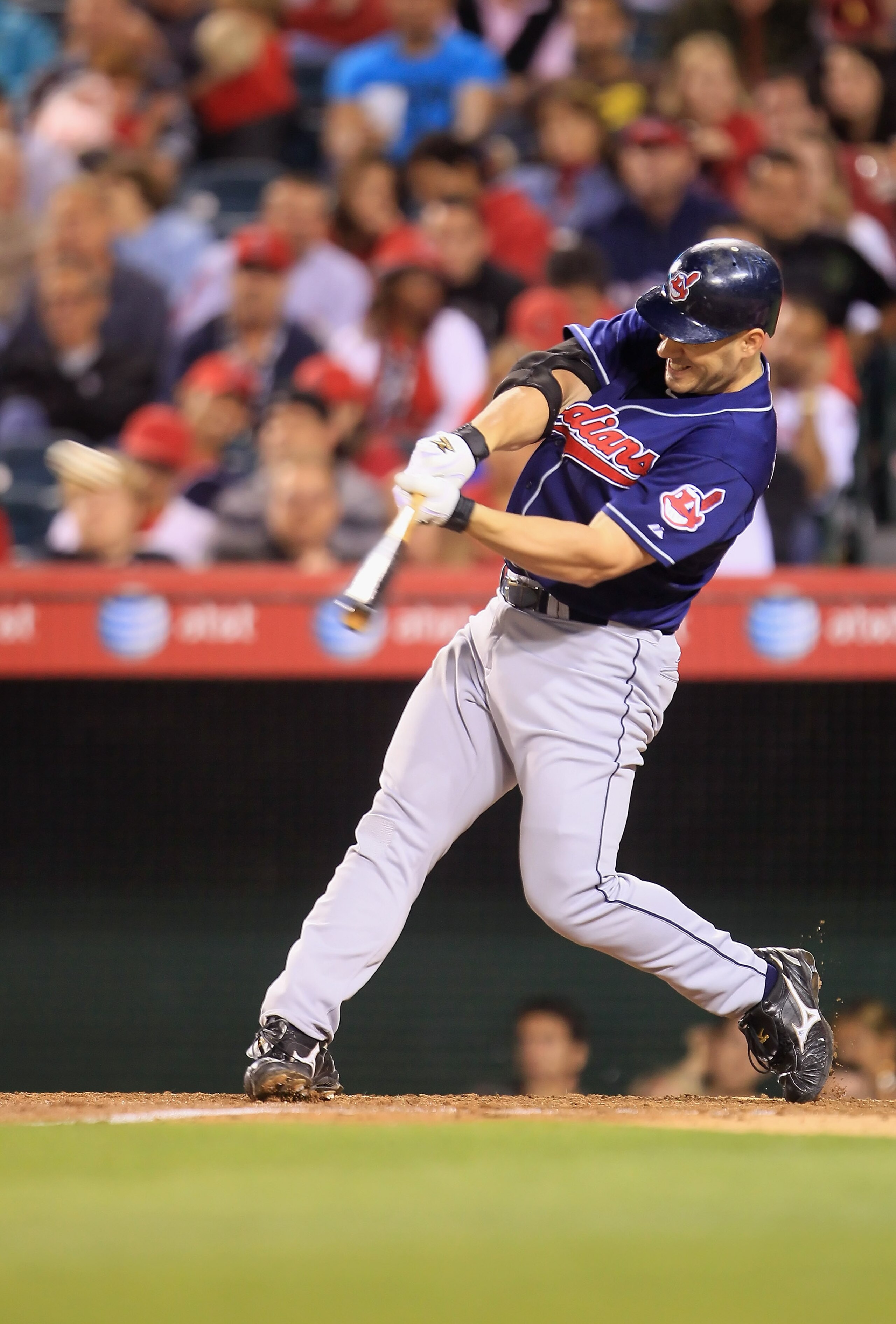 ANAHEIM, CA - SEPTEMBER 07: Travis Hafner #48 of the Cleveland Indians hits a solo home run in the sixth inning against the Los Angeles Angels of Anaheim at Angel Stadium on September 7, 2010 in Anaheim, California. (Photo by Jeff Gross/Getty Images) ANAHEIM, CA - SEPTEMBER 07: Travis Hafner #48 of the Cleveland Indians hits a solo home run in the sixth inning against the Los Angeles Angels of Anaheim at Angel Stadium on September 7, 2010 in Anaheim, California. (Photo by Jeff Gross/Getty Images)