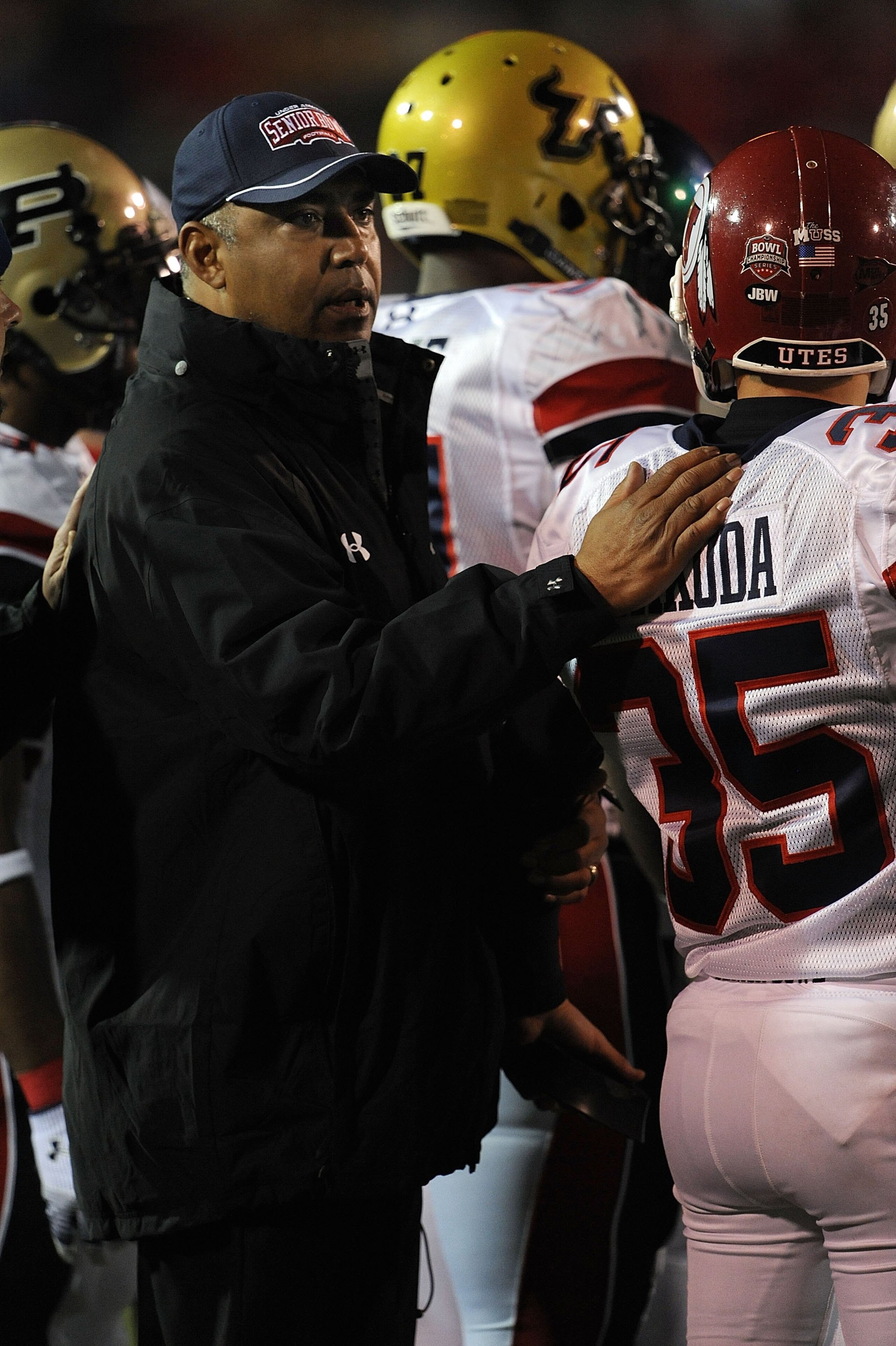 MOBILE, AL - JANUARY 24:  Head coach Marvin Lewis of the North team during the Under Armour Senior Bowl on January 24, 2009 at Ladd-Peebles Stadium in Mobile, Alabama.  (Photo by Ronald Martinez/Getty Images)