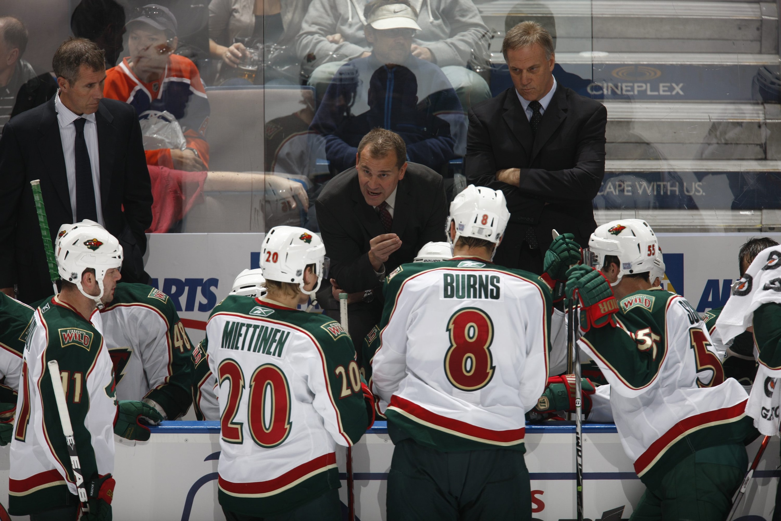 EDMONTON, CANADA - OCTOBER 21: Todd Richards of the Minnesota Wild skates against the Edmonton Oilers on October 21, 2010 at Rexall Place in Edmonton, Alberta, Canada. (Photo by Dale MacMillan/Getty Images)