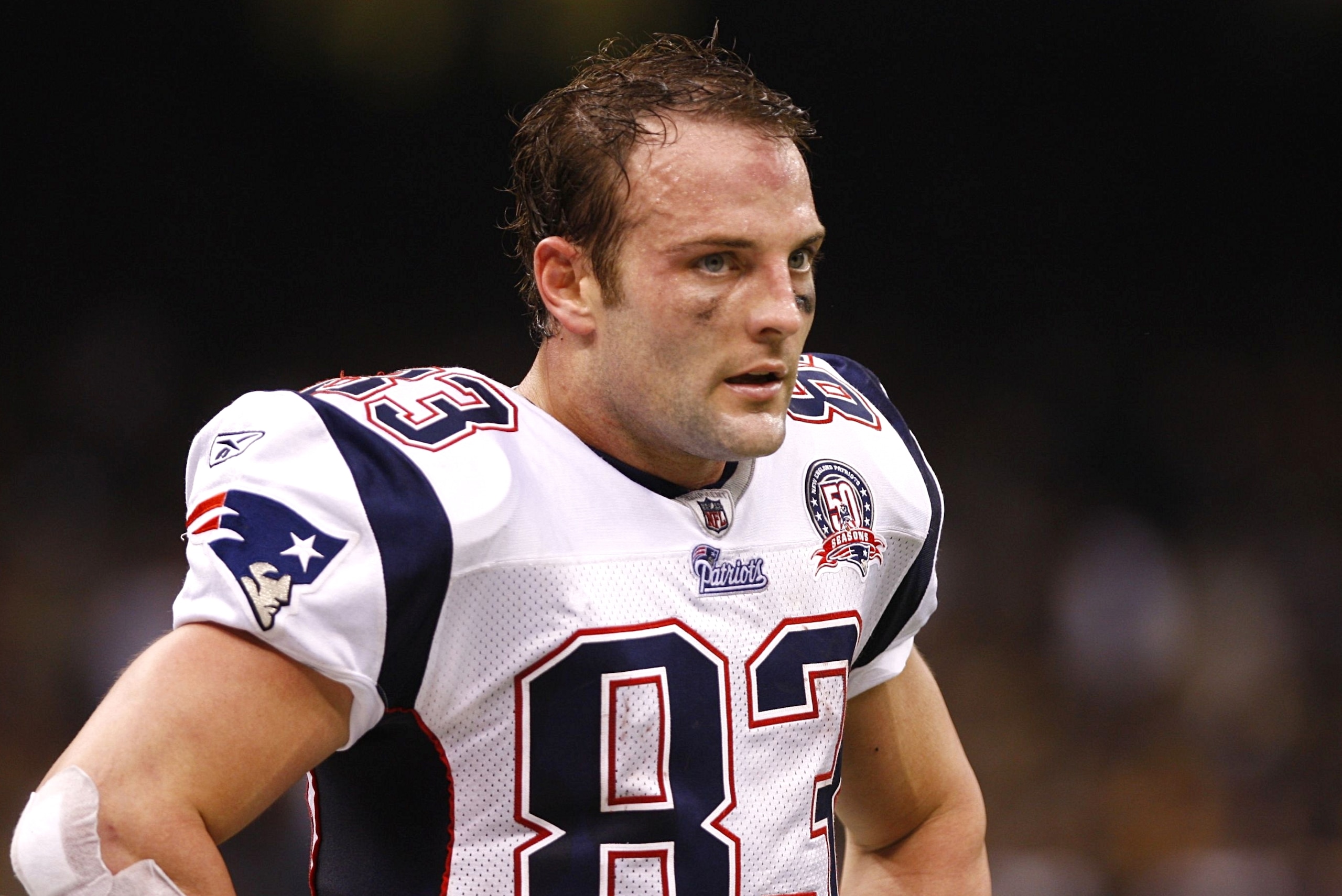 NEW ORLEANS - NOVEMBER 30: Wes Welker #83 of the New England Patriots looks on against the New Orleans Saints at Louisana Superdome on November 30, 2009 in New Orleans, Louisiana. (Photo by Scott Halleran/Getty Images) NEW ORLEANS - NOVEMBER 30: Wes Welker #83 of the New England Patriots looks on against the New Orleans Saints at Louisana Superdome on November 30, 2009 in New Orleans, Louisiana. (Photo by Scott Halleran/Getty Images)