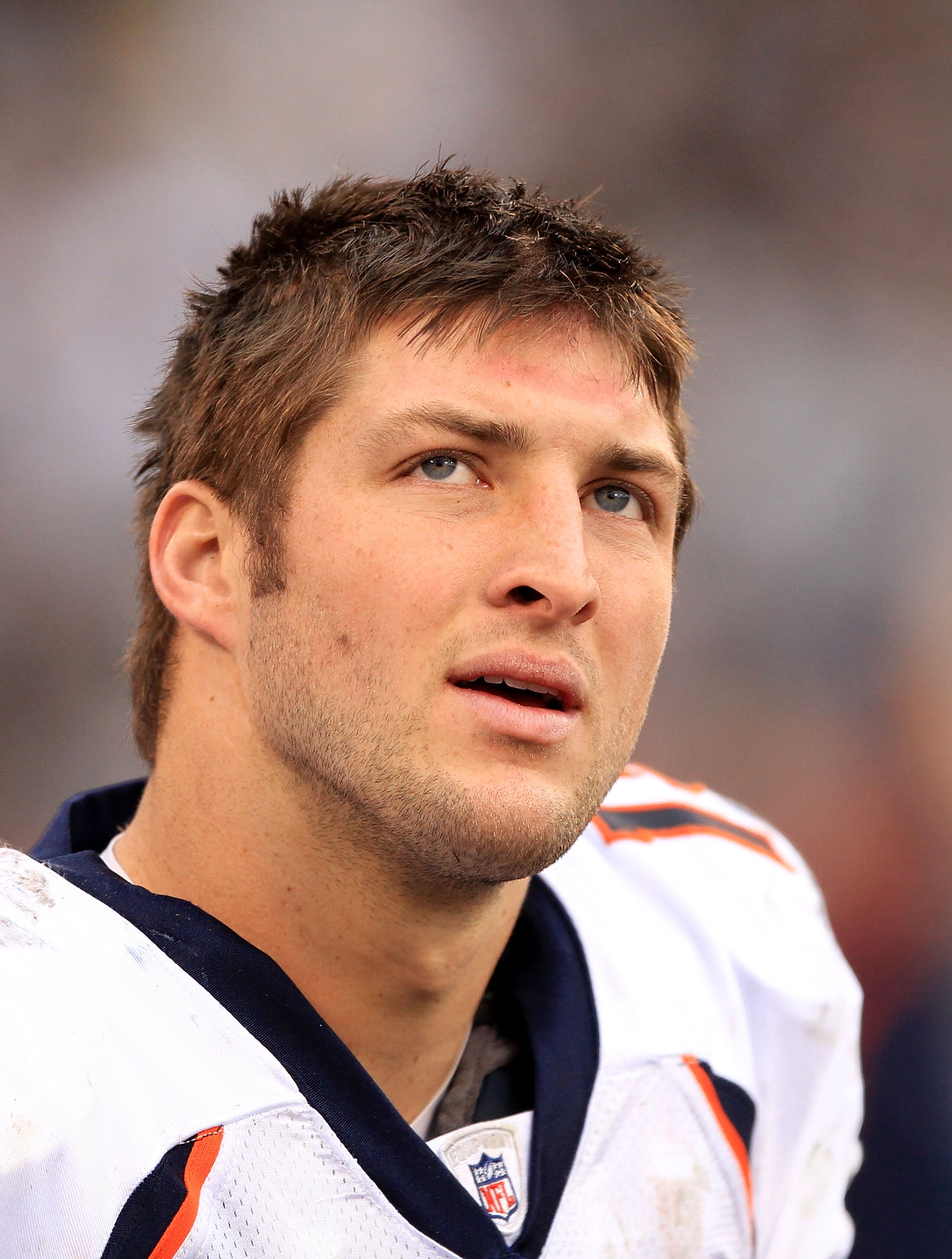 OAKLAND, CA - DECEMBER 19: Tim Tebow #15 of the Denver Broncos stands on the sideline during their game against the Oakland Raiders at Oakland-Alameda County Coliseum on December 19, 2010 in Oakland, California. (Photo by Ezra Shaw/Getty Images) OAKLAND, CA - DECEMBER 19: Tim Tebow #15 of the Denver Broncos stands on the sideline during their game against the Oakland Raiders at Oakland-Alameda County Coliseum on December 19, 2010 in Oakland, California. (Photo by Ezra Shaw/Getty Images)
