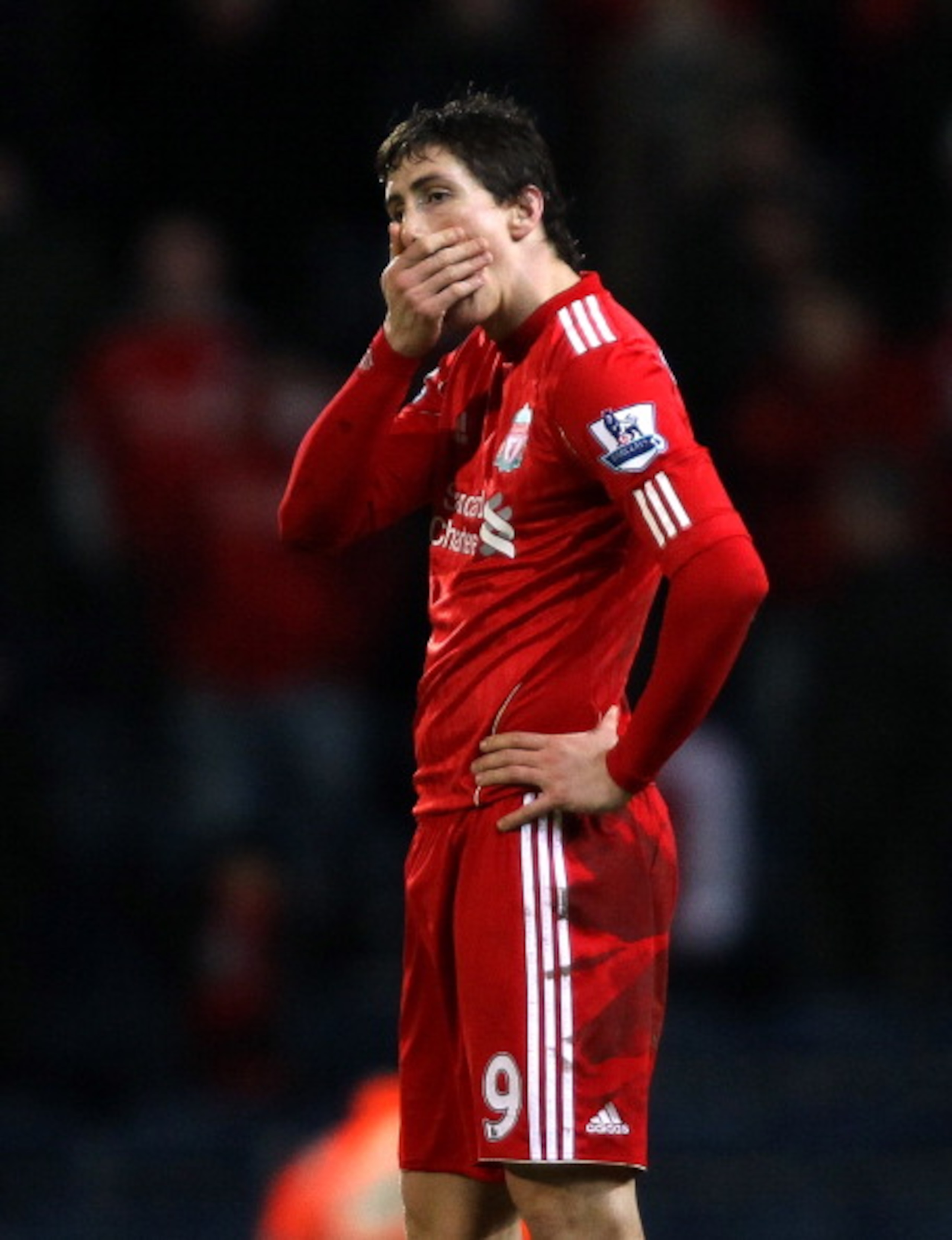 BLACKBURN, ENGLAND - JANUARY 05: Fernando Torres of Liverpool dejected during a Barclays Premier league match betweem Blackburn Rovers and Liverpool at Ewood park on January 5, 2011 in Blackburn, England. (Photo by Clive Brunskill/Getty Images) BLACKBURN, ENGLAND - JANUARY 05: Fernando Torres of Liverpool dejected during a Barclays Premier league match betweem Blackburn Rovers and Liverpool at Ewood park on January 5, 2011 in Blackburn, England. (Photo by Clive Brunskill/Getty Images)