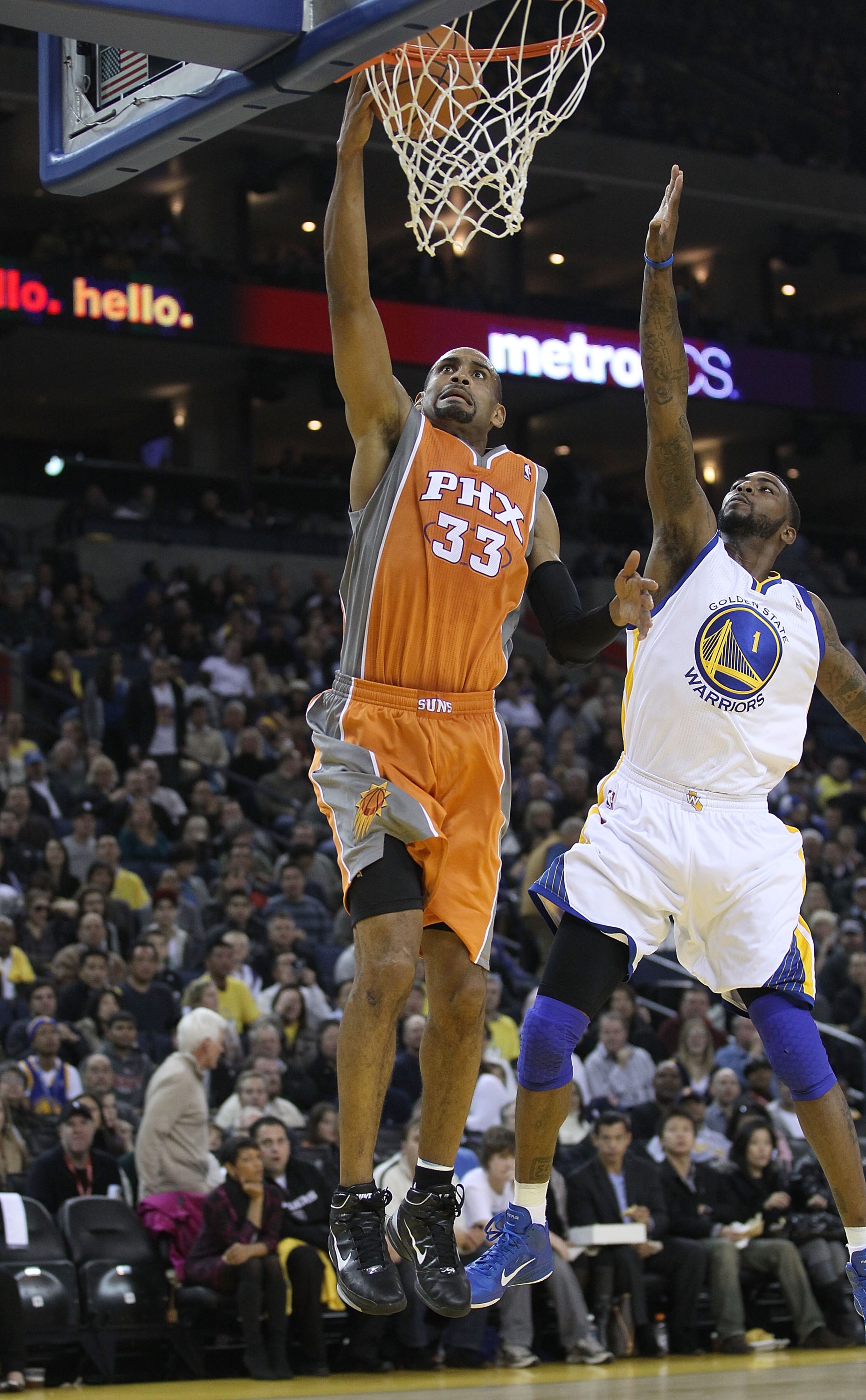 OAKLAND, CA - DECEMBER 02: Grant Hill #33 of the Phoenix Suns in action against the Golden State Warriors at Oracle Arena on December 2, 2010 in Oakland, California. NOTE TO USER: User expressly acknowledges and agrees that, by downloading and or using t OAKLAND, CA - DECEMBER 02: Grant Hill #33 of the Phoenix Suns in action against the Golden State Warriors at Oracle Arena on December 2, 2010 in Oakland, California. NOTE TO USER: User expressly acknowledges and agrees that, by downloading and or using t