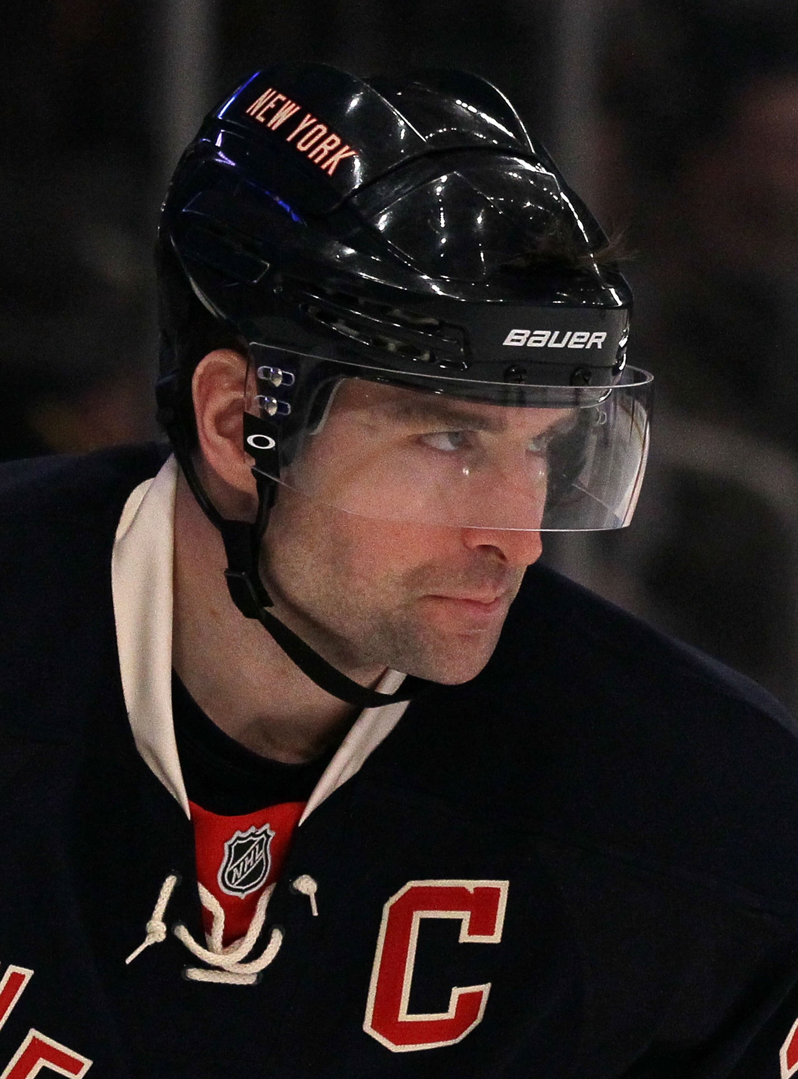 NEW YORK, NY - JANUARY 11:  Chris Drury #23 of the New York Rangers skates against the Montreal Canadiens on January 11, 2011 at Madison Square Garden in New York City. Montreal defeated the Rangers 2-1.  (Photo by Jim McIsaac/Getty Images)