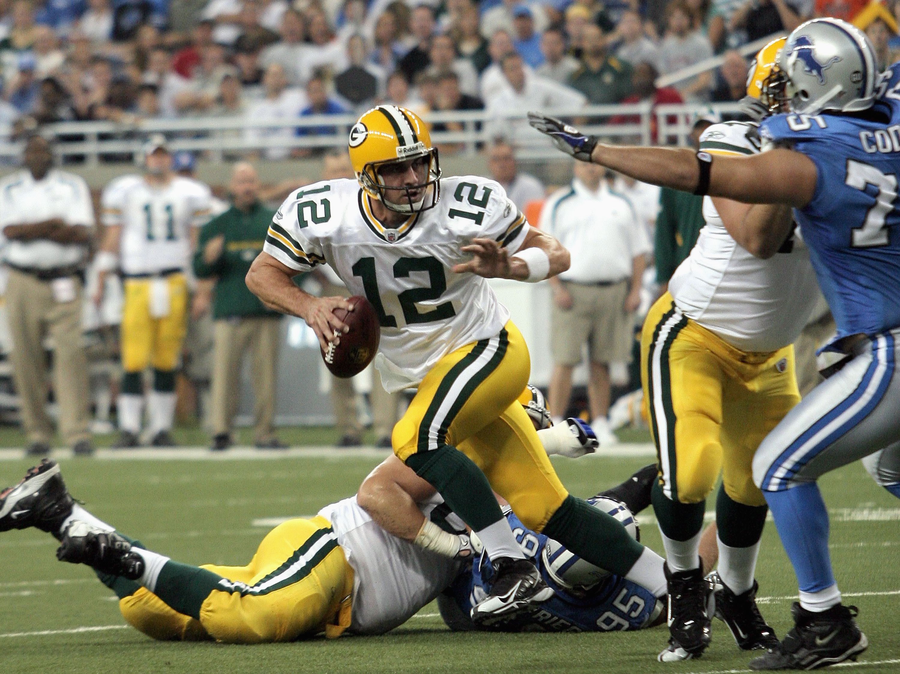 Sept. 8, 2008: Rodgers' first game as Packers starting QB