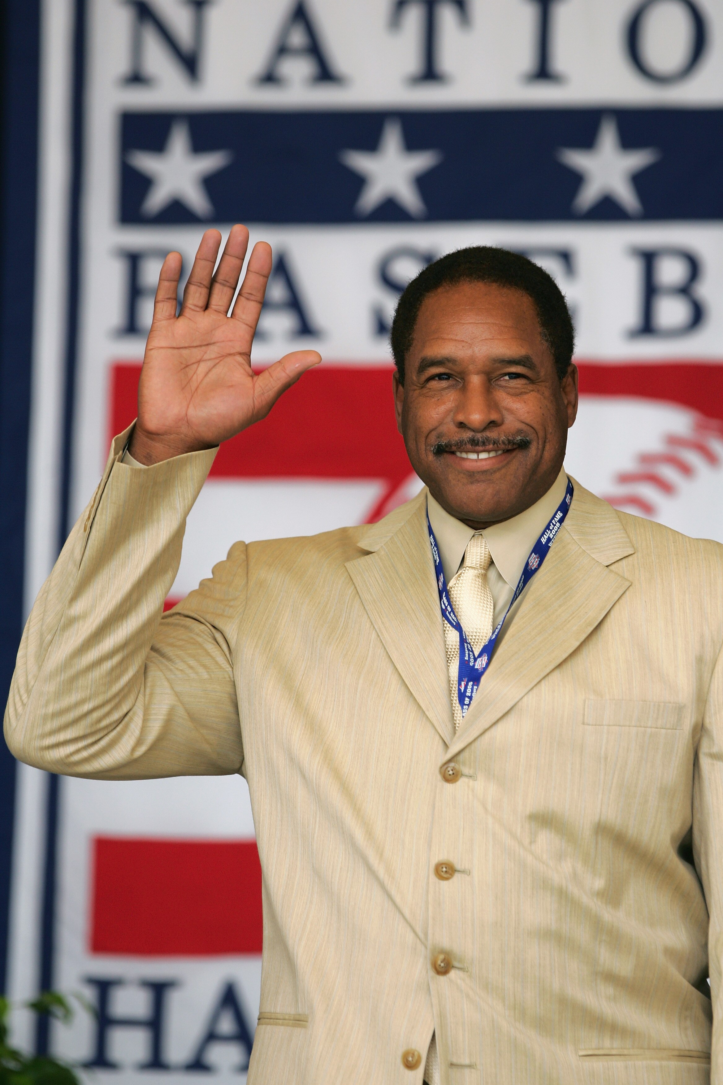 COOPERSTOWN, NY - JULY 31: Hall of Famer Dave Winfield attends the Baseball Hall of Fame Induction ceremony on July 31, 2005 at the Clark Sports Complex in Cooperstown, New York.  (Photo by Ezra Shaw/Getty Images)