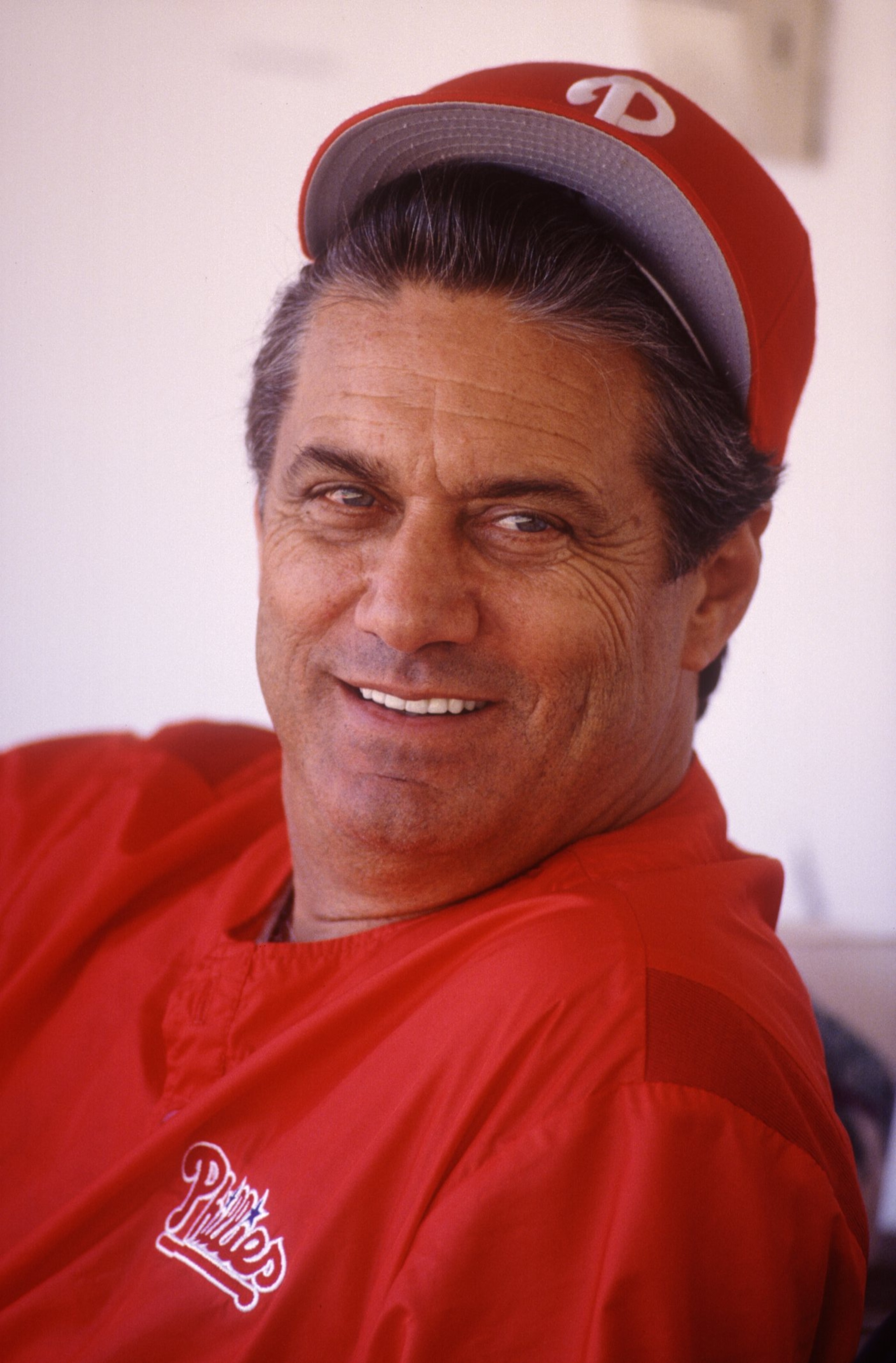 Jim Fregosi, manager of the Philadelphia Phillies. Mandatory Credit: Jonathan Daniel/ALLSPORT