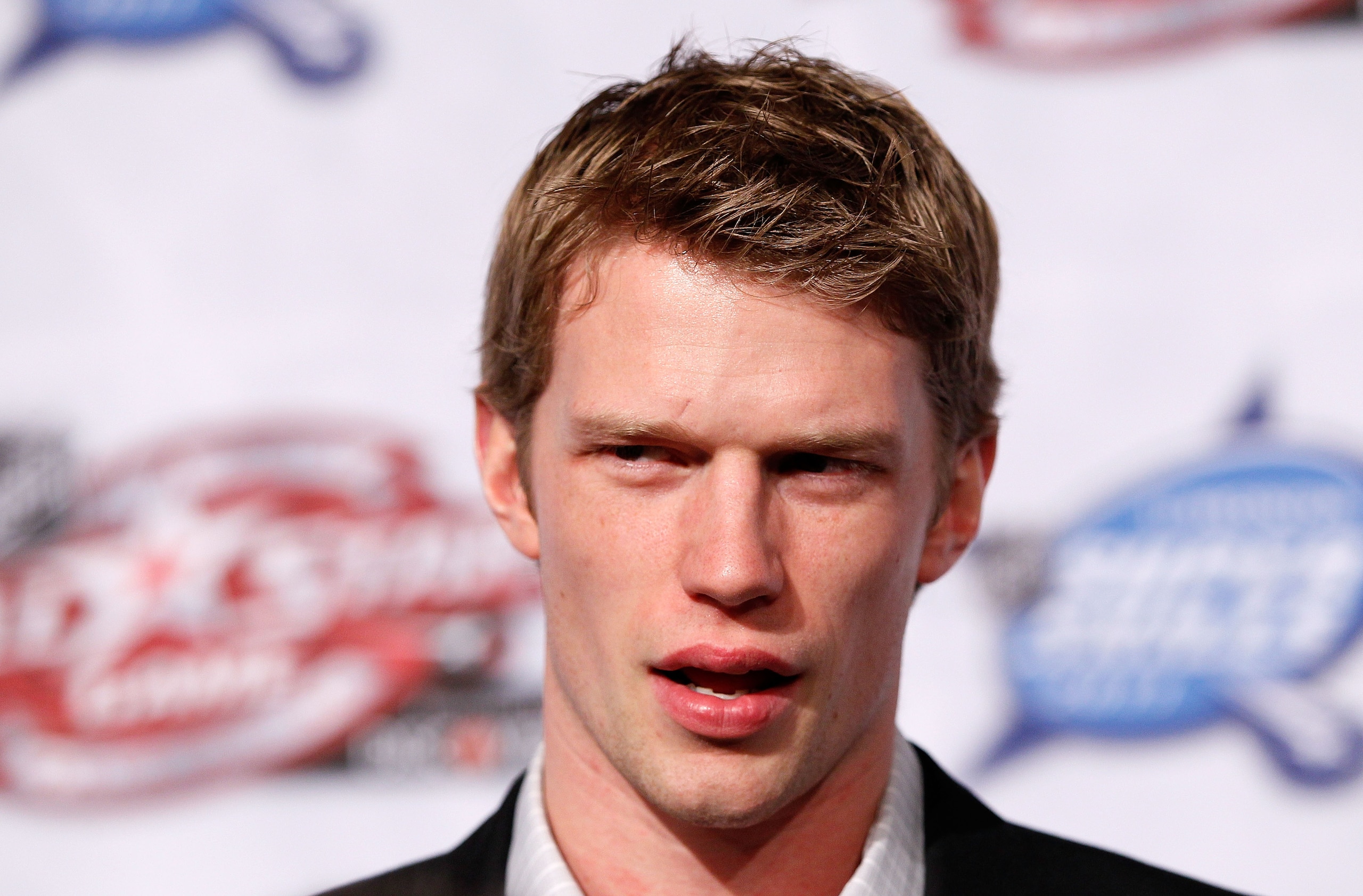 RALEIGH, NC - JANUARY 28:  Eric Staalof the Carolina Hurricanes answers questions during NHL All Star Player Media Availability apart of the 2011 NHL All-Star Weekend at the Raleigh Convention Center on January 28, 2011 in Raleigh, North Carolina.  (Photo