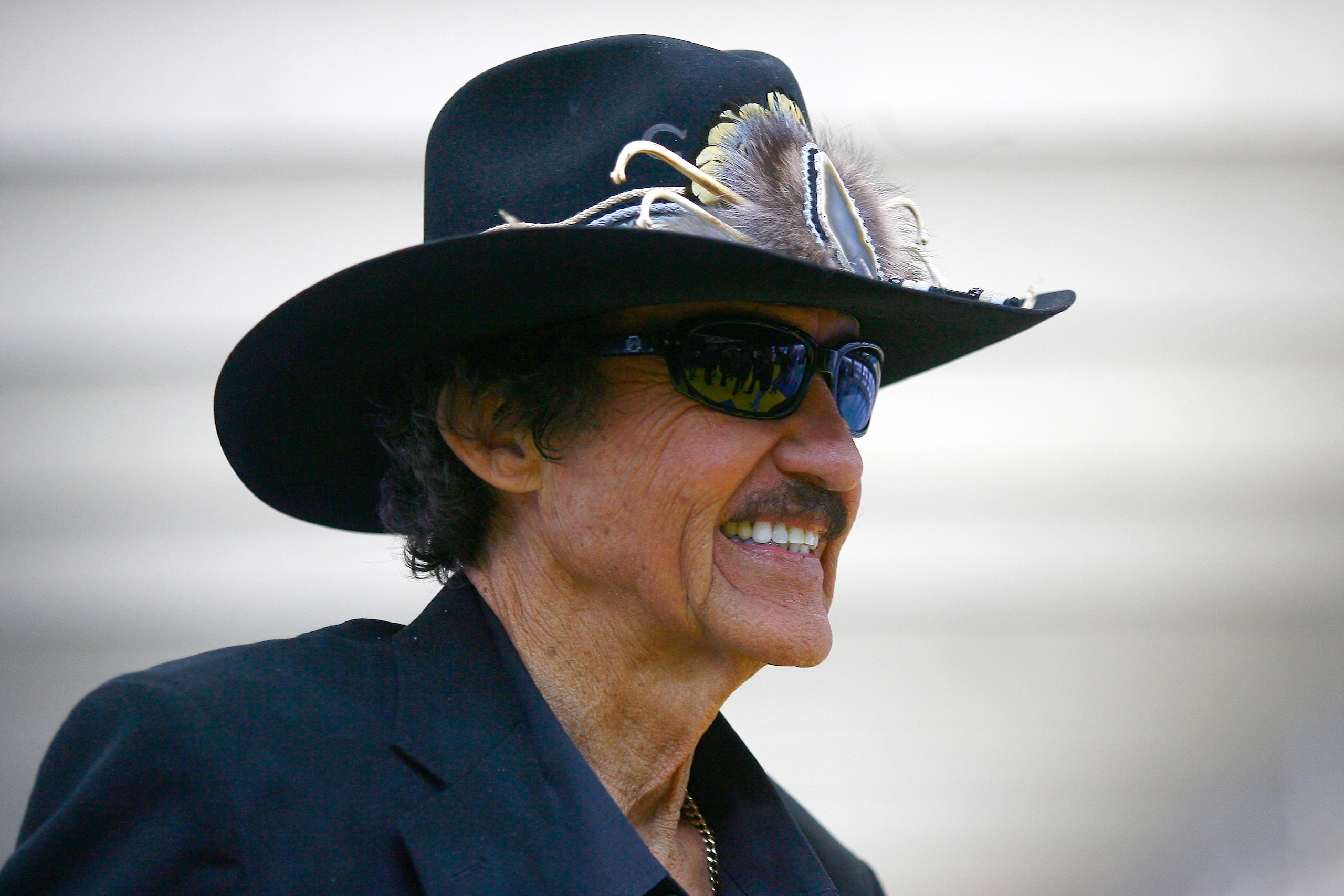 CONCORD, NC - JANUARY 26: NASCAR Hall of Famer and team owner Richard Petty, looks on during the NASCAR Sprint Media Tour hosted by Charlotte Motor Speedway, held at Charlotte Motor Speedway on January 26, 2011 in Concord, North Carolina. (Photo by Jaso CONCORD, NC - JANUARY 26: NASCAR Hall of Famer and team owner Richard Petty, looks on during the NASCAR Sprint Media Tour hosted by Charlotte Motor Speedway, held at Charlotte Motor Speedway on January 26, 2011 in Concord, North Carolina. (Photo by Jaso