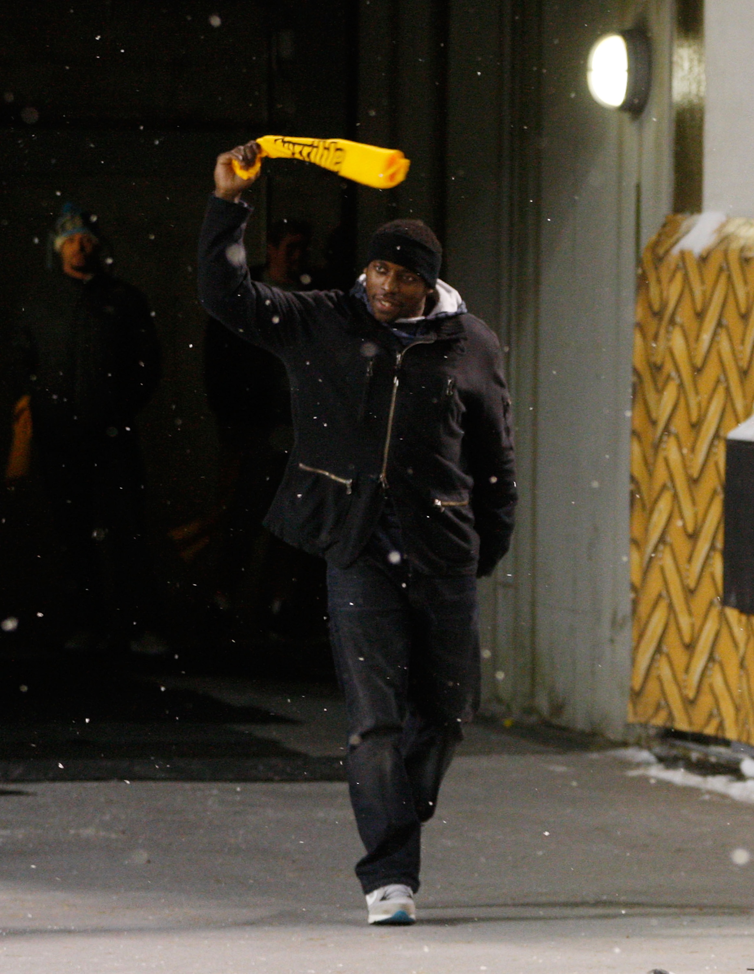 PITTSBURGH - JANUARY 28: Rashard Mendenhall #34 of the Pittsburgh Steelers walks to the stage during the Super Bowl XLV Pep Rally on January 28, 2011 at Heinz Field in Pittsburgh, Pennsylvania. (Photo by Jared Wickerham/Getty Images) PITTSBURGH - JANUARY 28: Rashard Mendenhall #34 of the Pittsburgh Steelers walks to the stage during the Super Bowl XLV Pep Rally on January 28, 2011 at Heinz Field in Pittsburgh, Pennsylvania. (Photo by Jared Wickerham/Getty Images)