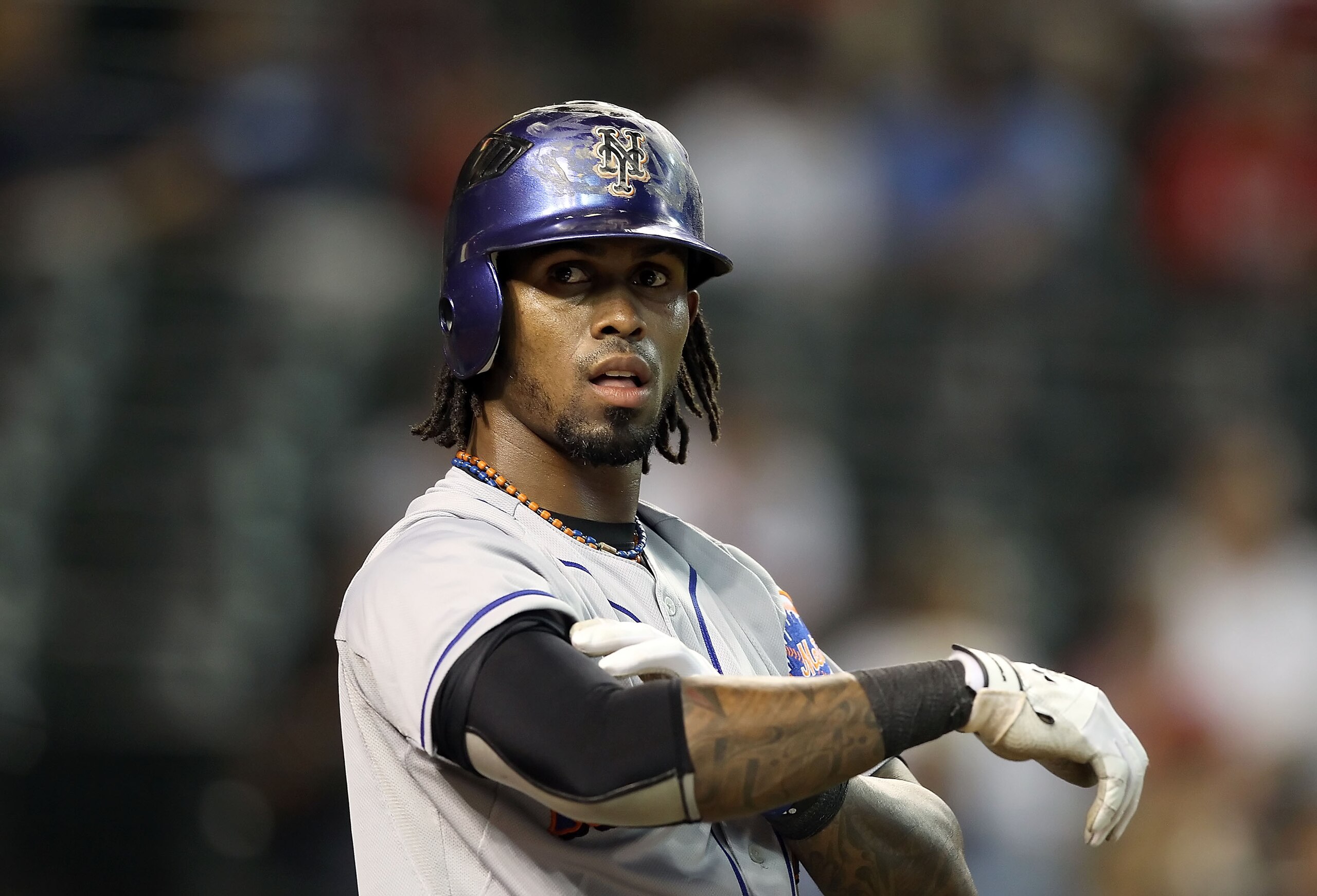 PHOENIX - JULY 19:  Jose Reyes #7 of the New York Mets during the Major League Baseball game against the Arizona Diamondbacks at Chase Field on July 19, 2010 in Phoenix, Arizona.  (Photo by Christian Petersen/Getty Images)