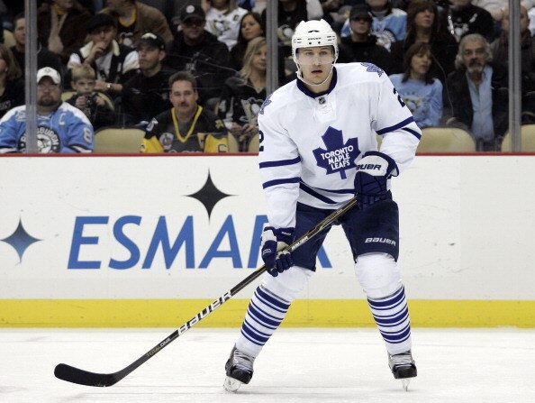 PITTSBURGH, PA - DECEMBER 08:  Luke Schenn #2 of the Toronto Maple Leafs skates against the Pittsburgh Penguins at Consol Energy Center on December 8, 2010 in Pittsburgh, Pennsylvania.  Penguins defeated the Maple Leafs 5-2.  (Photo by Justin K. Aller/Get