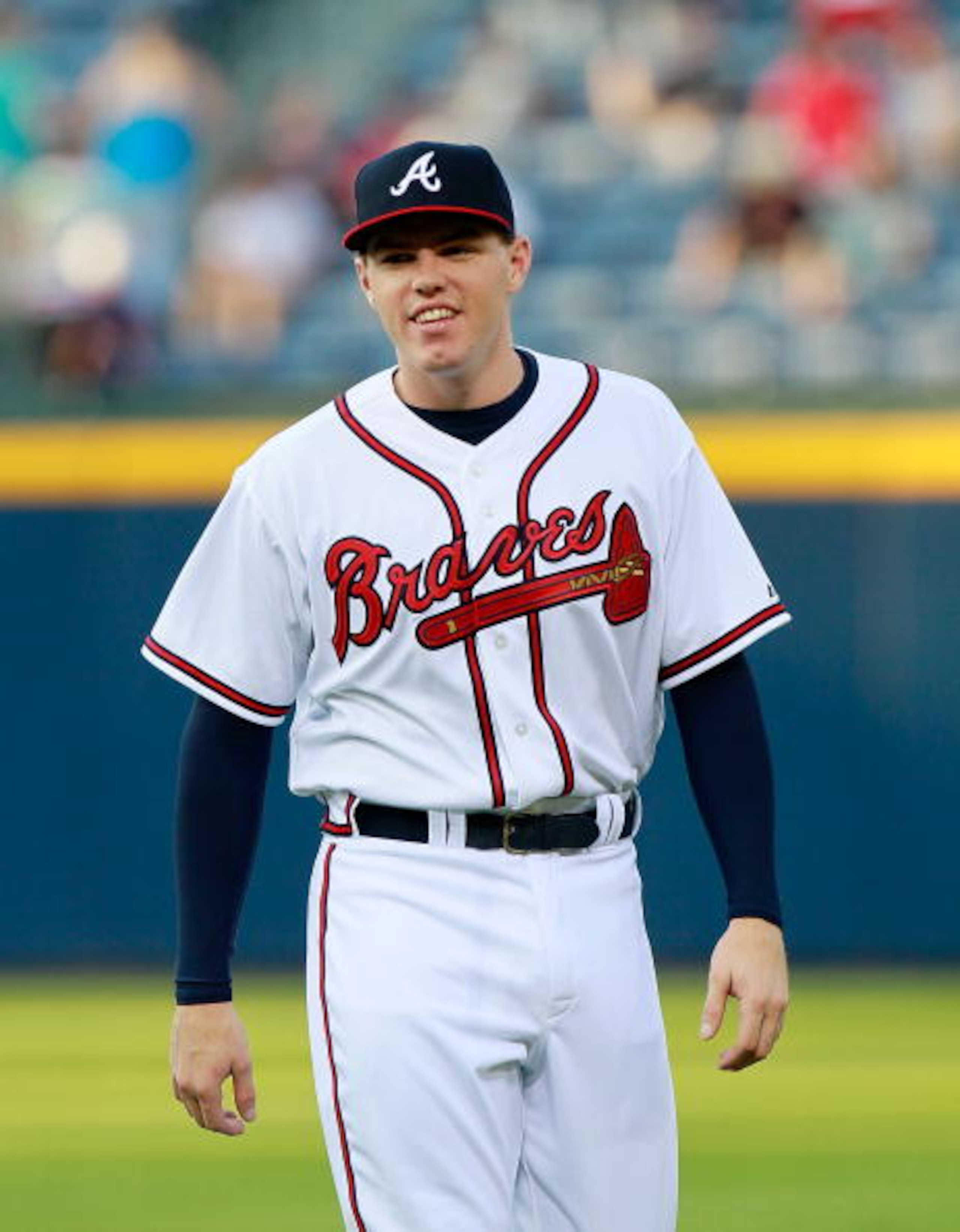 ATLANTA - SEPTEMBER 01:  Freddie Freeman #5 of the Atlanta Braves against the New York Mets at Turner Field on September 1, 2010 in Atlanta, Georgia.  (Photo by Kevin C. Cox/Getty Images)