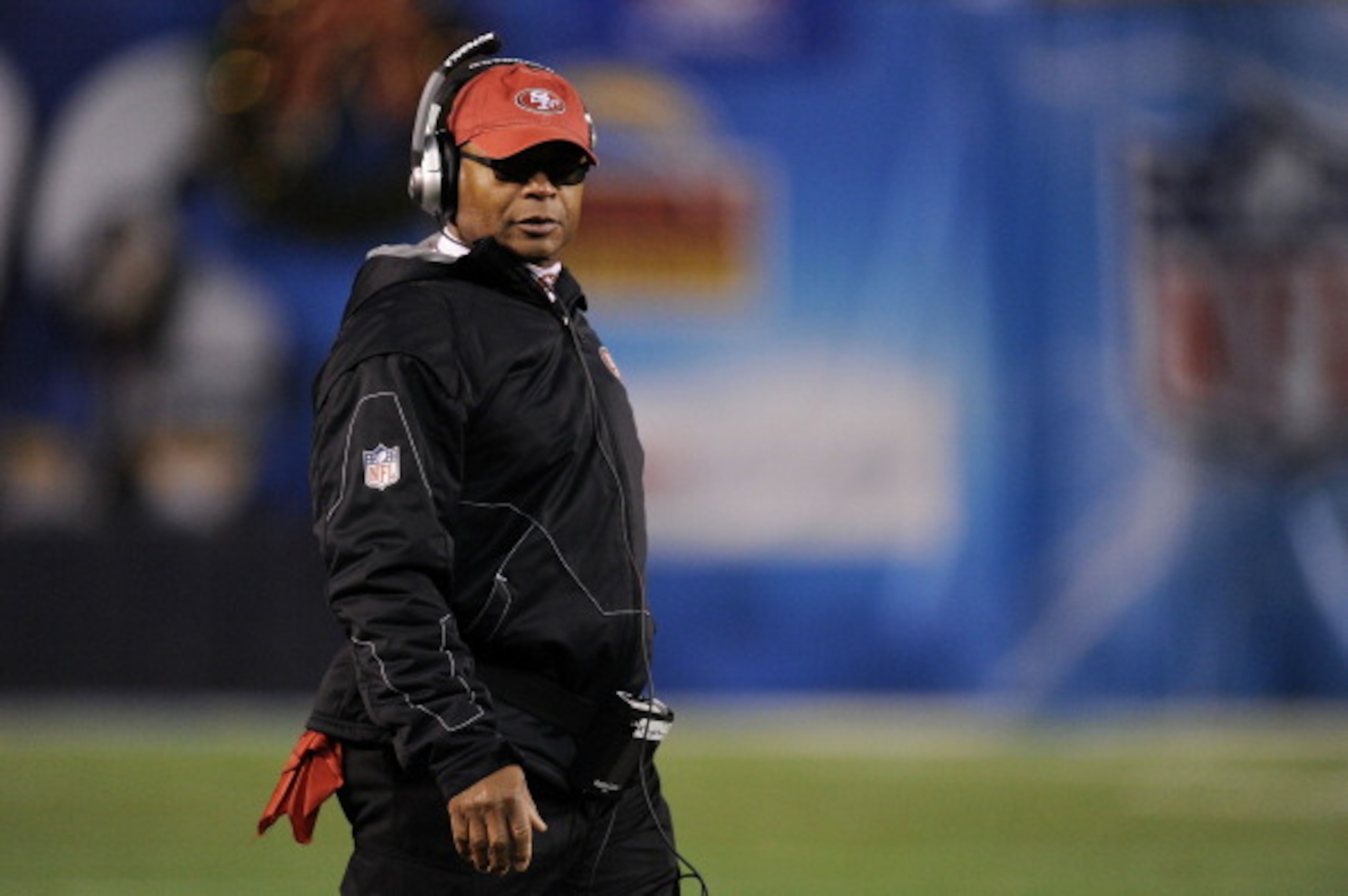 SAN DIEGO, CA - DECEMBER 16: Head coach Mike Singletary of the San Francisco 49ers stands on the field during their game against the San Diego Chargers at Qualcomm Stadium on December 16, 2010 in San Diego, California. (Photo by Harry How/Getty Images) SAN DIEGO, CA - DECEMBER 16: Head coach Mike Singletary of the San Francisco 49ers stands on the field during their game against the San Diego Chargers at Qualcomm Stadium on December 16, 2010 in San Diego, California. (Photo by Harry How/Getty Images)