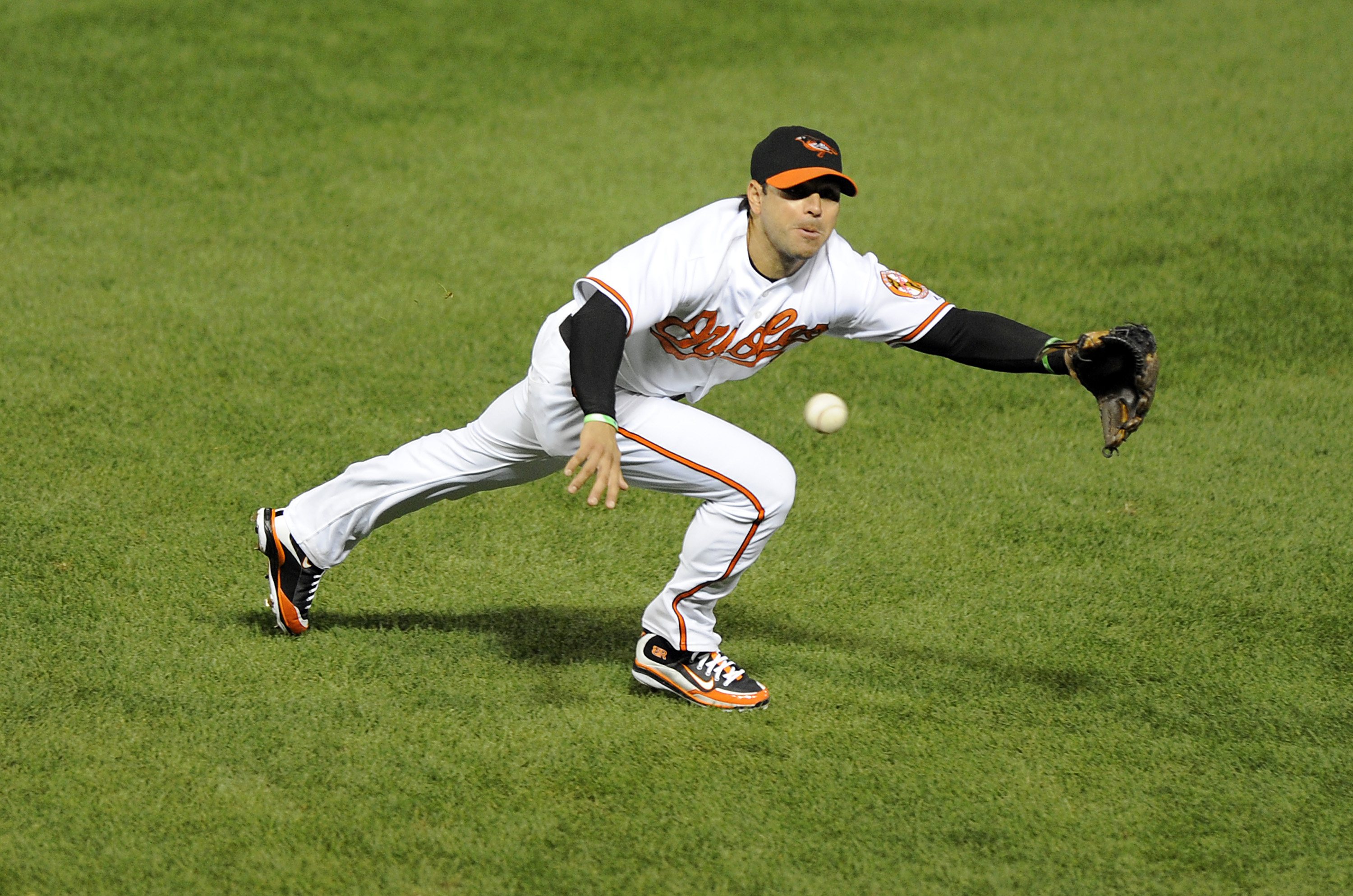 Ken Griffey Jr., when he was with the Chicago White Sox, and Brian Roberts  of the Baltimore Orioles