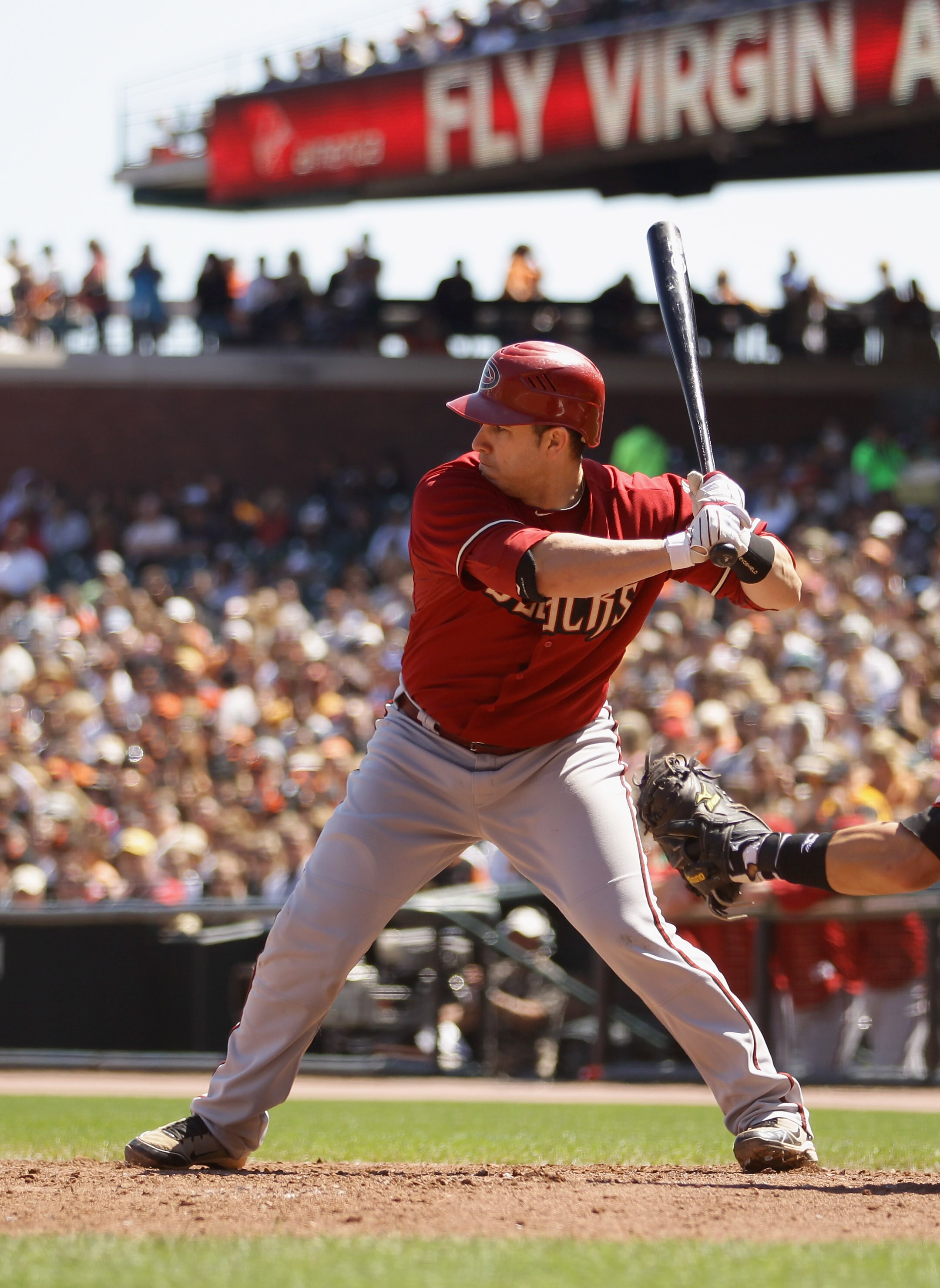 SAN FRANCISCO - AUGUST 29:  Miguel Montero #26 of the Arizona Diamondbacks bats against the San Francisco Giants at AT&T Park on August 29, 2010 in San Francisco, California.  (Photo by Ezra Shaw/Getty Images)