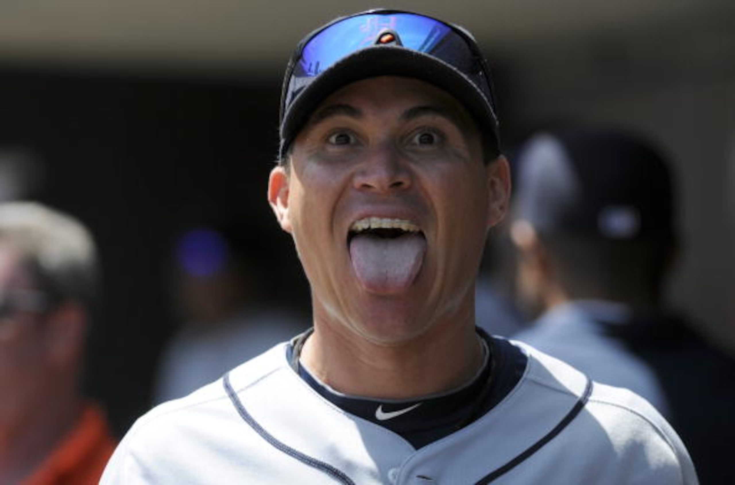 MINNEAPOLIS, MN - JUNE 30: Magglio Ordonez #30 of the Detroit Tigers in the dugout in the fourth inning against the Minnesota Twins during their game on June 30, 2010 at Target Field in Minneapolis, Minnesota. Twins won 5-1. (Photo by Hannah Foslien /Gett