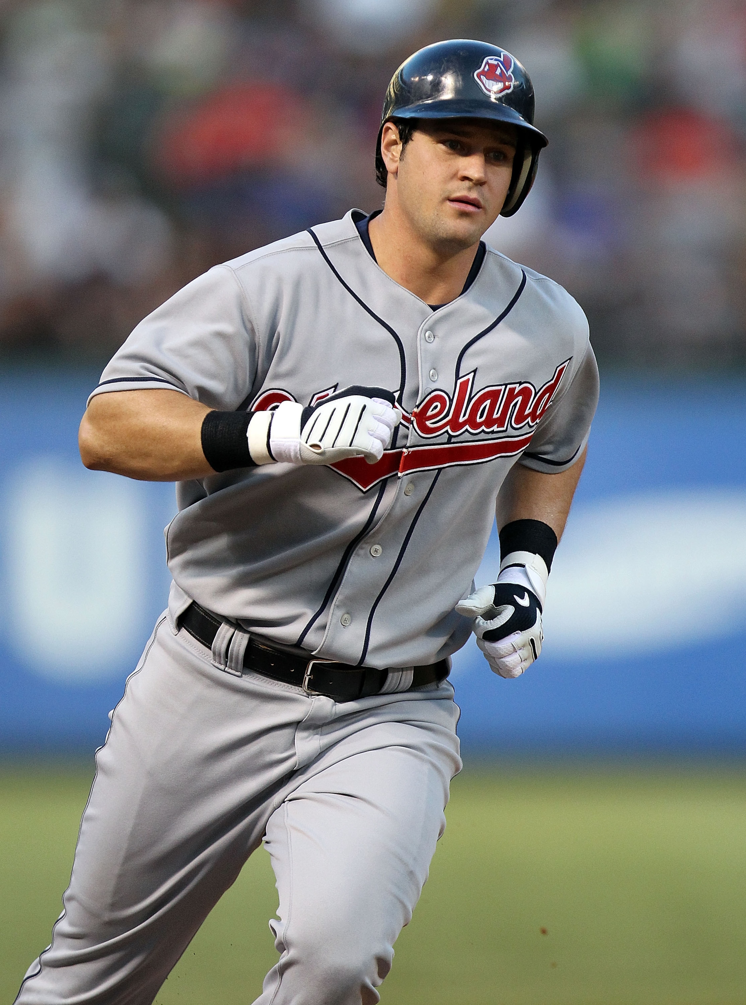 ARLINGTON, TX - JULY 05:  Matt LaPorta #7 of the Cleveland Indians on July 5, 2010 at Rangers Ballpark in Arlington, Texas.  (Photo by Ronald Martinez/Getty Images)