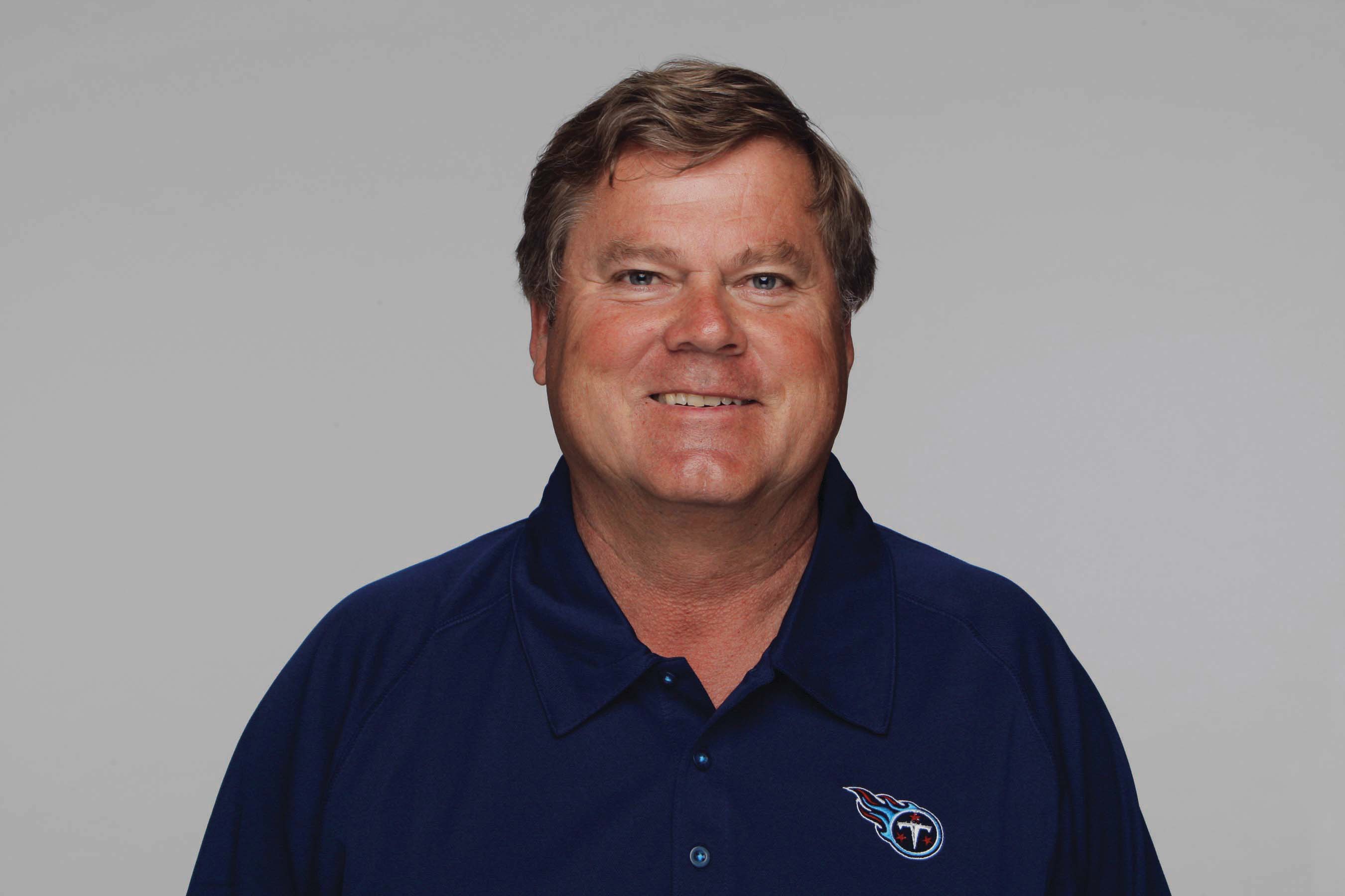NASHVILLE, TN - 2009: Mike Heimerdinger of the Tennessee Titans poses for his 2009 NFL headshot at photo day in Nashville, Tennessee. (Photo by NFL Photos)