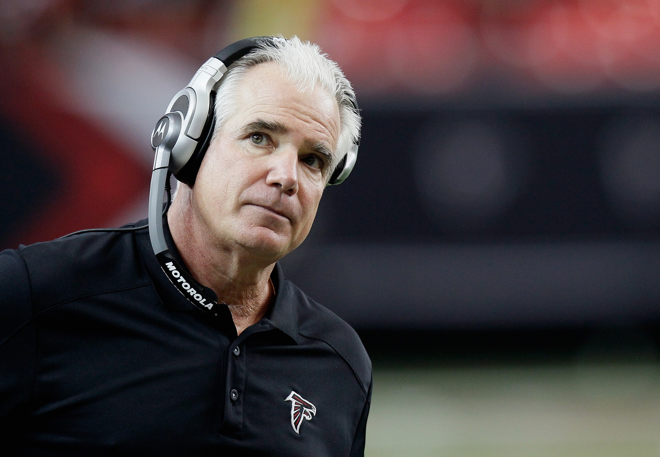ATLANTA, GA - JANUARY 02:  Head coach Mike Smith of the Atlanta Falcons against the Carolina Panthers at Georgia Dome on January 2, 2011 in Atlanta, Georgia.  (Photo by Kevin C. Cox/Getty Images)