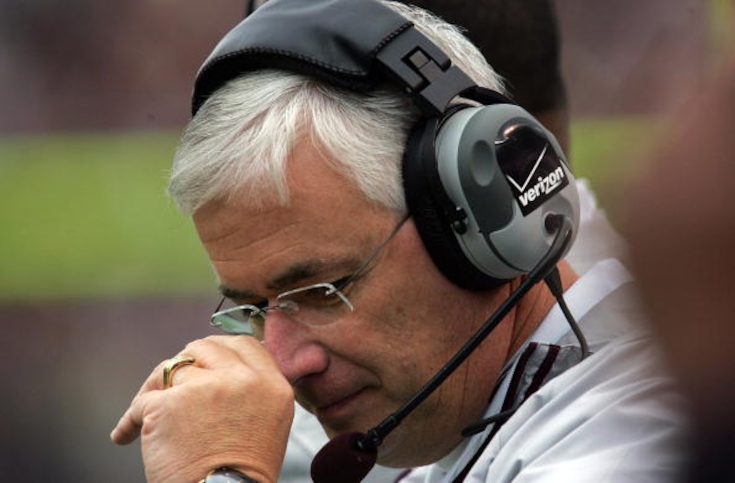 COLLEGE STATION, TX - NOVEMBER 23:  Head coach Dennis Franchione of the Texas A&M Aggies before a game with the Texas Longhorns at Kyle Field on November 23, 2007 in College Station, Texas.  (Photo by Ronald Martinez/Getty Images)