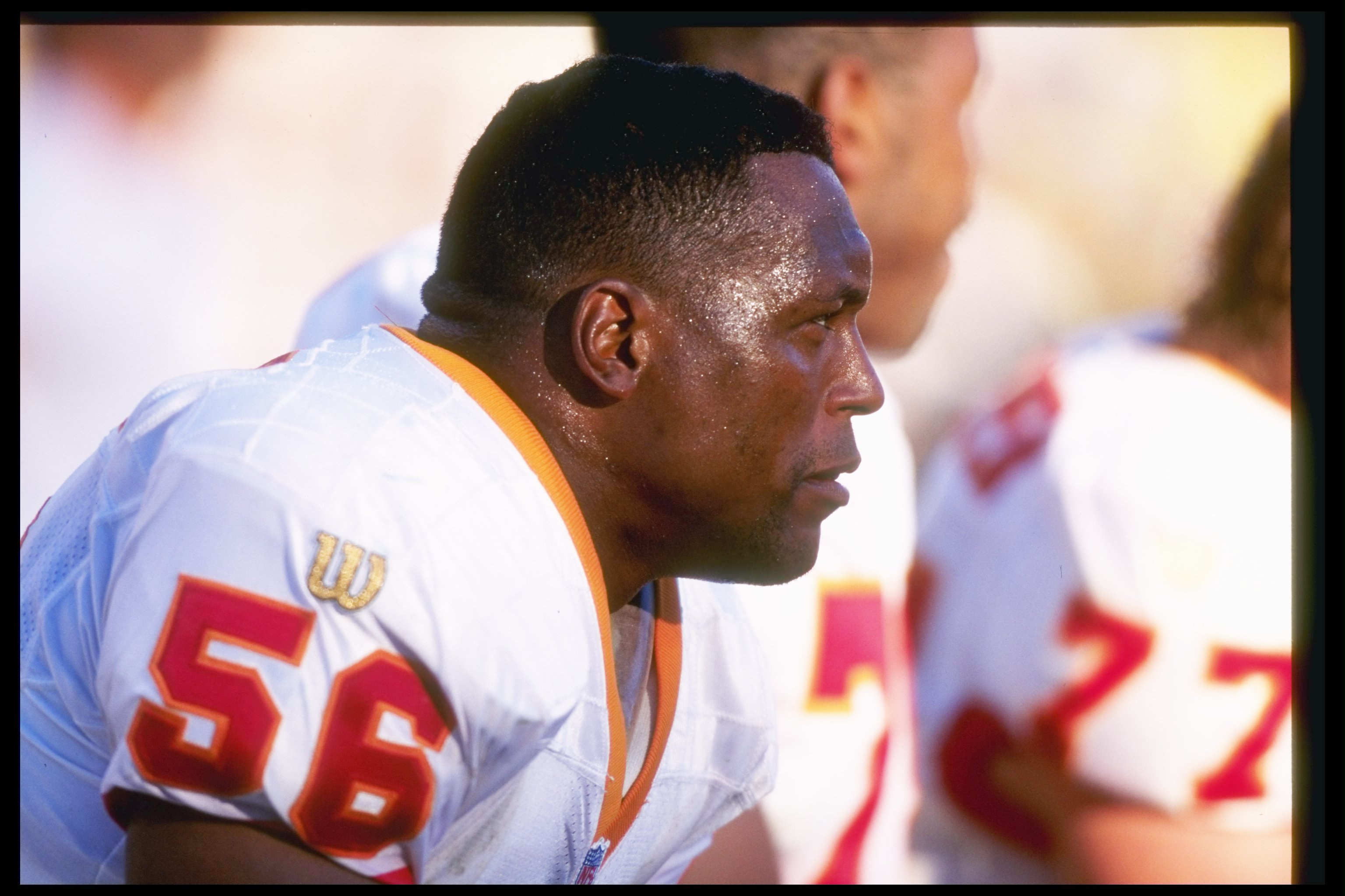 December 5, 1993 - San Francisco, California, U.S - San Francisco 49ers vs. Cincinnati  Bengals at Candlestick Park Sunday, December 5, 1993. 49ers beat Bengals  21-8. Cincinnati Bengals tackle Tom Scott (74)