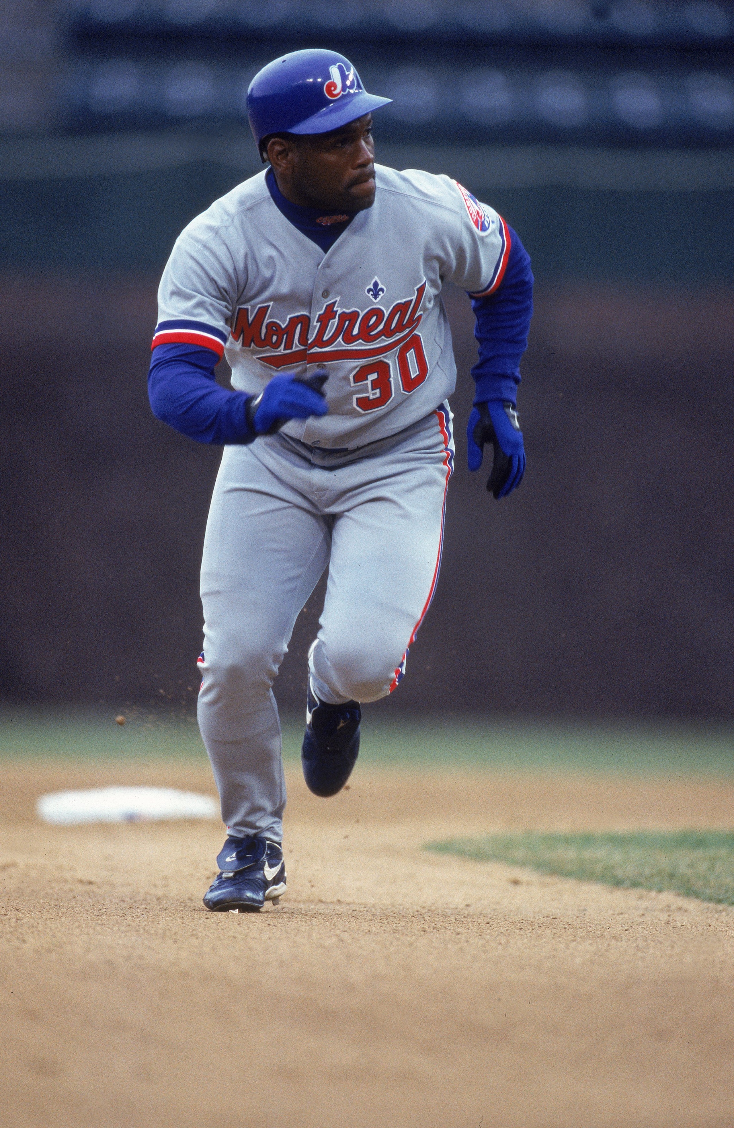5 Apr 2001: Tim Raines #30 of the Montreal Expos runs the bases during the game against the Chicago Cubs at Wrigley Field in Chicago, Illinois. The Cubs defeated the Expos 2-1.Mandatory Credit: Jonathan Daniel /Allsport 5 Apr 2001: Tim Raines #30 of the Montreal Expos runs the bases during the game against the Chicago Cubs at Wrigley Field in Chicago, Illinois. The Cubs defeated the Expos 2-1.Mandatory Credit: Jonathan Daniel /Allsport