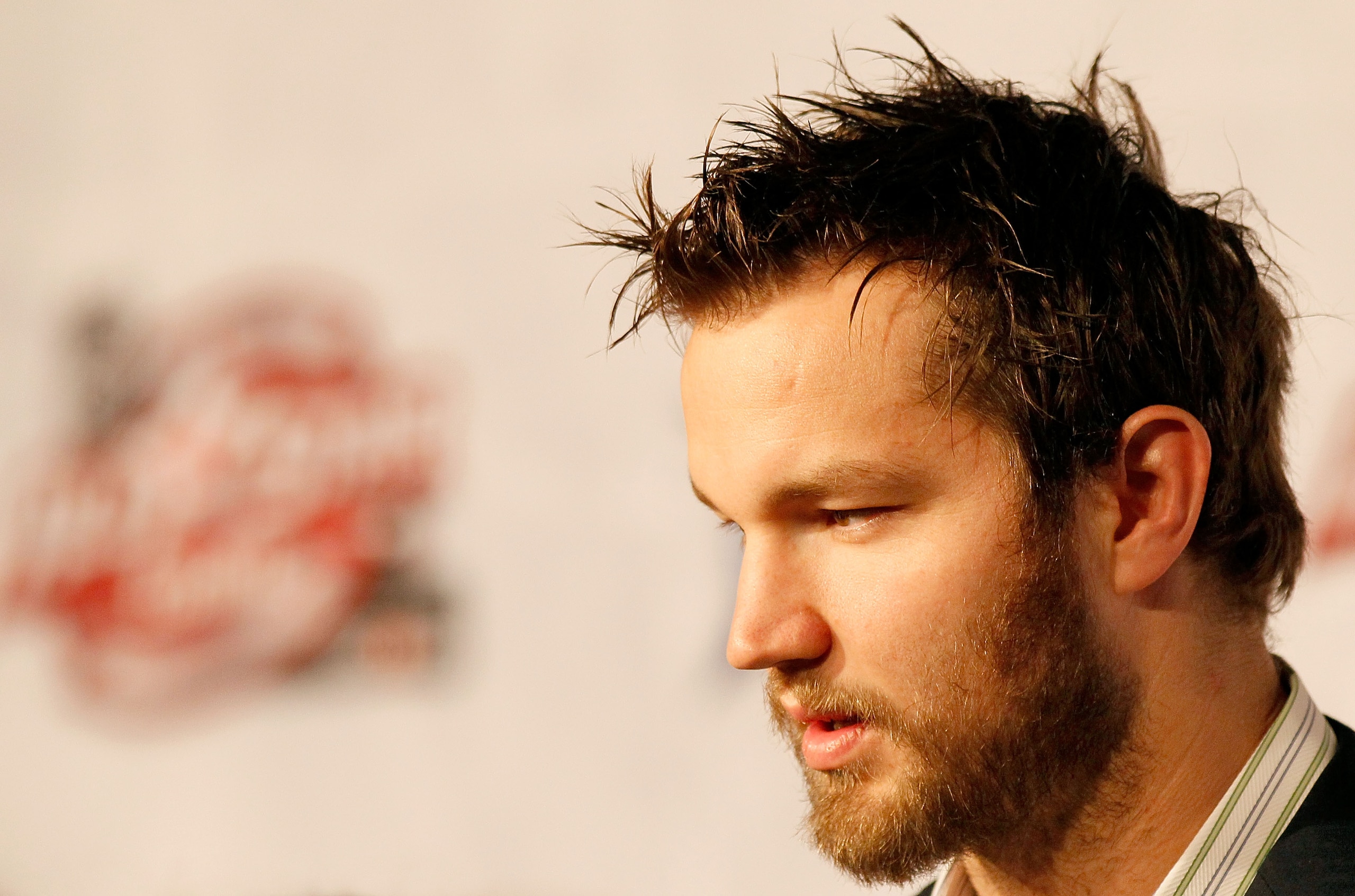 RALEIGH, NC - JANUARY 28:  Rick Nashof the Columbus Blue Jackets answers questions during NHL All Star Player Media Availability apart of the 2011 NHL All-Star Weekend at the Raleigh Convention Center on January 28, 2011 in Raleigh, North Carolina.  (Phot