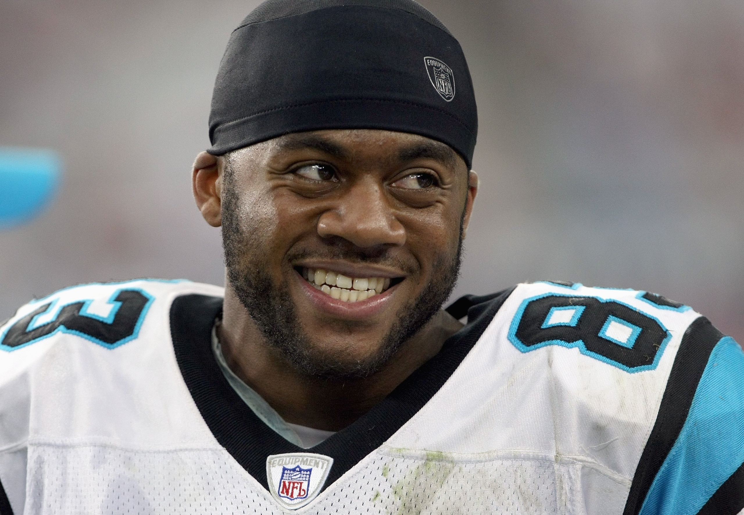 GLENDALE, AZ - OCTOBER 14: Keary Colbert #83 of the Carolina Panthers looks on during the game with the Arizona Cardinals at University of Phoenix Stadium October 14, 2007 in Glendale, Arizona. The Panthers won 25-10. (Photo by Stephen Dunn/Getty Images) GLENDALE, AZ - OCTOBER 14: Keary Colbert #83 of the Carolina Panthers looks on during the game with the Arizona Cardinals at University of Phoenix Stadium October 14, 2007 in Glendale, Arizona. The Panthers won 25-10. (Photo by Stephen Dunn/Getty Images)