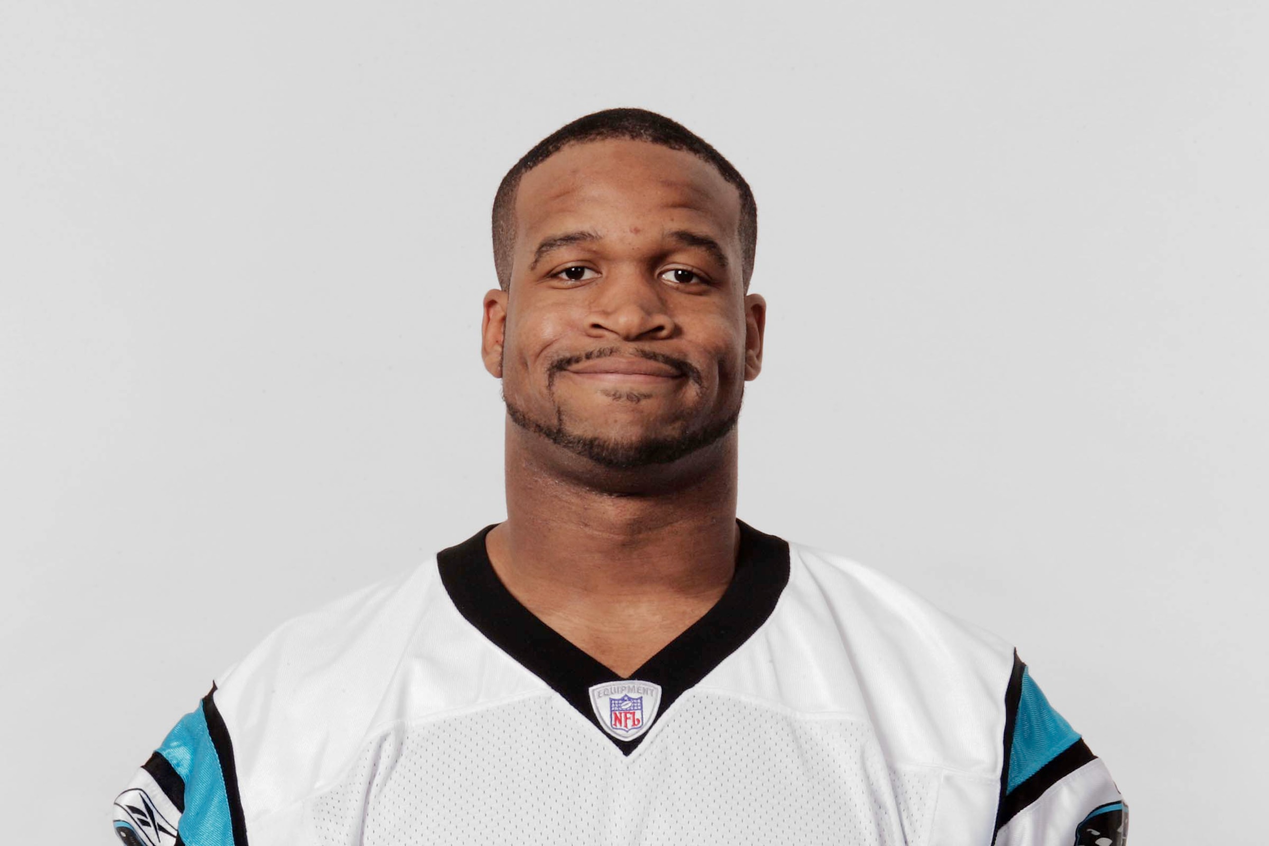CHARLOTTE, NC - 2006: Eric Shelton of the Carolina Panthers poses for his 2006 NFL headshot at photo day in Charlotte, North Carolina. (Photo by Getty Images) CHARLOTTE, NC - 2006: Eric Shelton of the Carolina Panthers poses for his 2006 NFL headshot at photo day in Charlotte, North Carolina. (Photo by Getty Images)