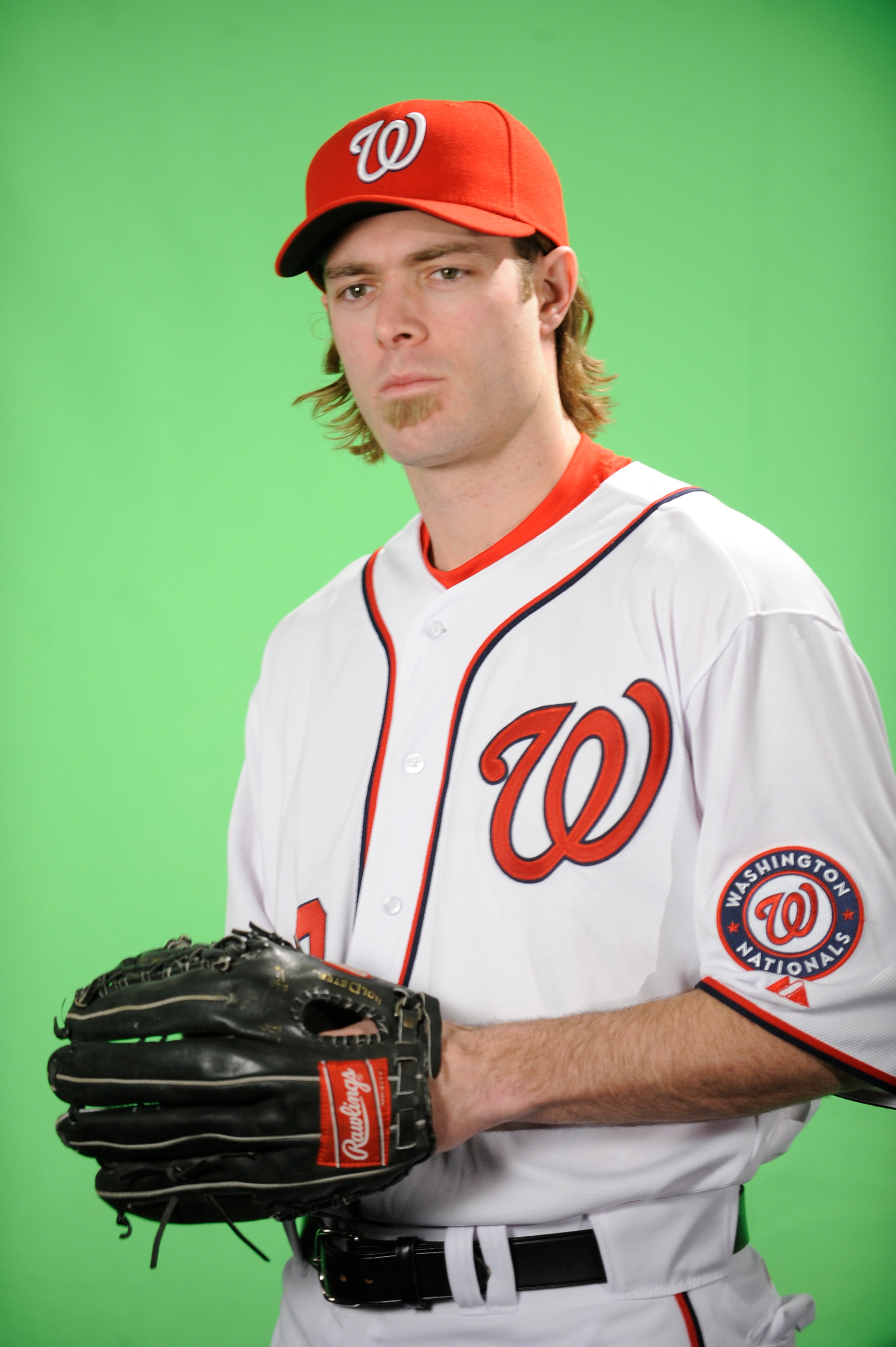 WASHINGTON, DC - DECEMBER 15:  Jayson Werth #28 of the Washington Nationals poses before being introduced to the media on December 15, 2010 at Nationals Park in Washington, DC.  (Photo by Mitchell Layton/Getty Images)