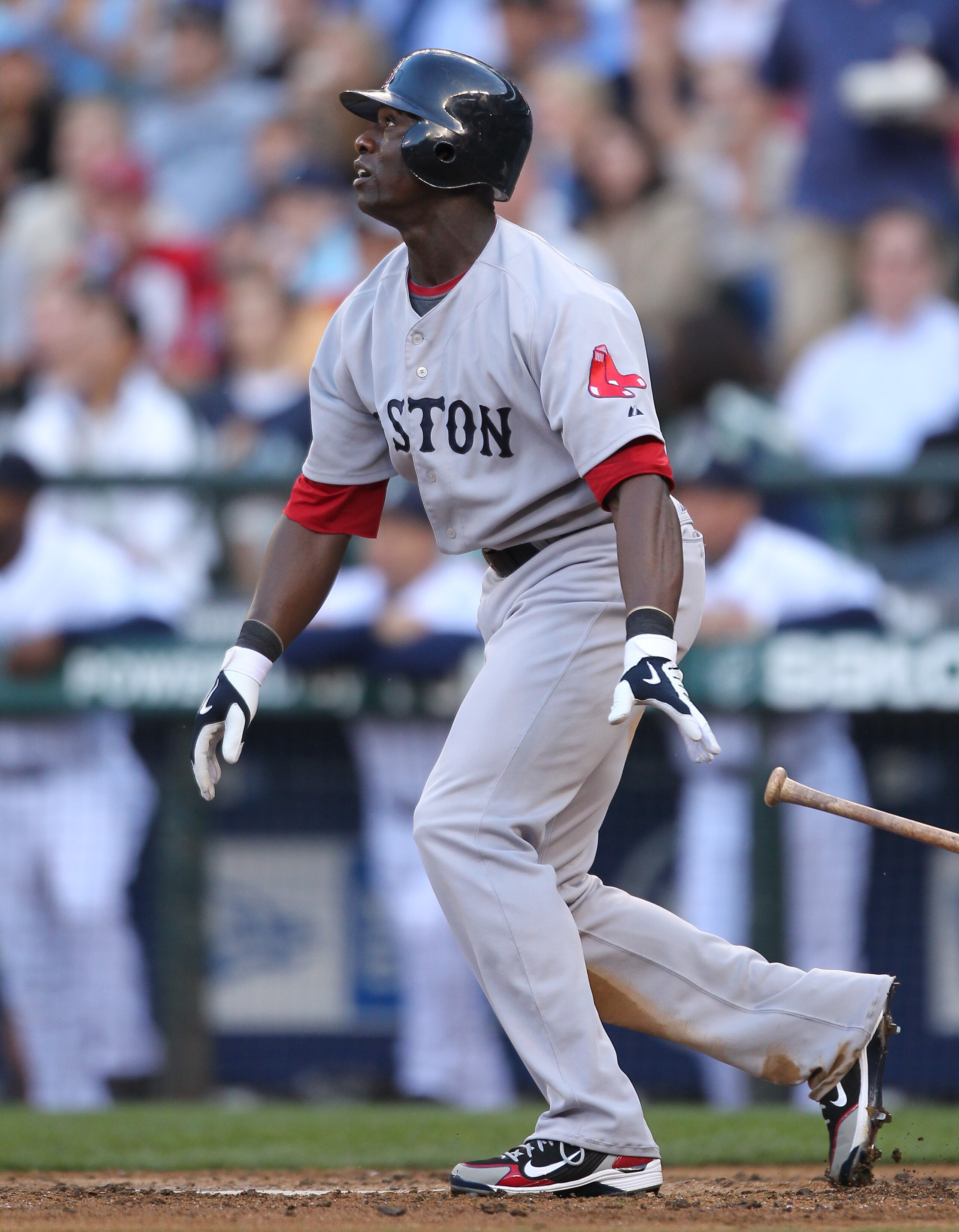 SEATTLE - JULY 22: Mike Cameron #23 of the Boston Red Sox bats against the Seattle Mariners at Safeco Field on July 22, 2010 in Seattle, Washington. (Photo by Otto Greule Jr/Getty Images)