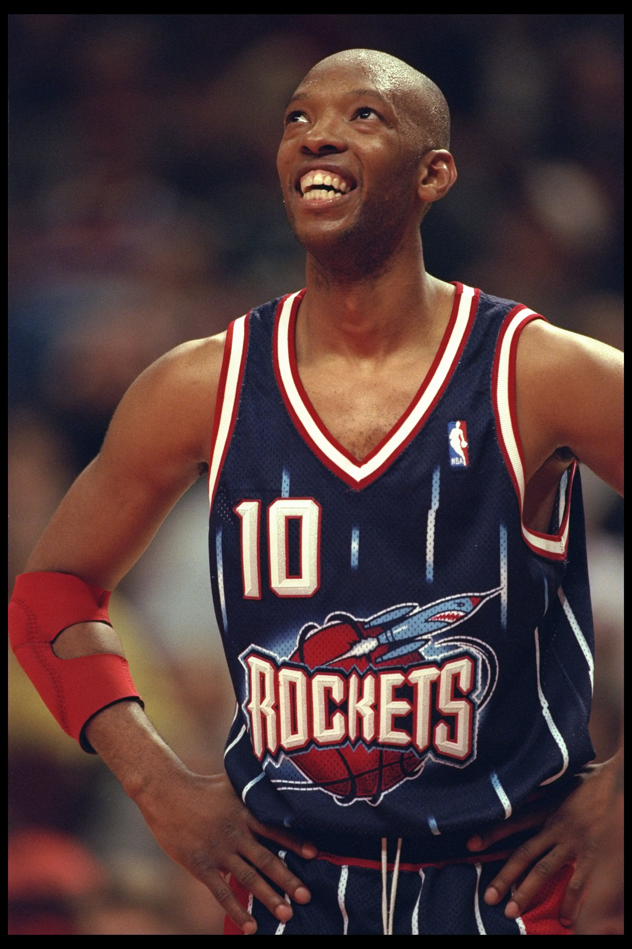 3 Jan 1996:  Sam Cassell of the Houston Rockets looks on during a game against the Chicago Bulls played at the United Center in Chicago, Illinois.  The Bulls won the game, 100-86. Mandatory Credit: Jonathan Daniel/Allsport