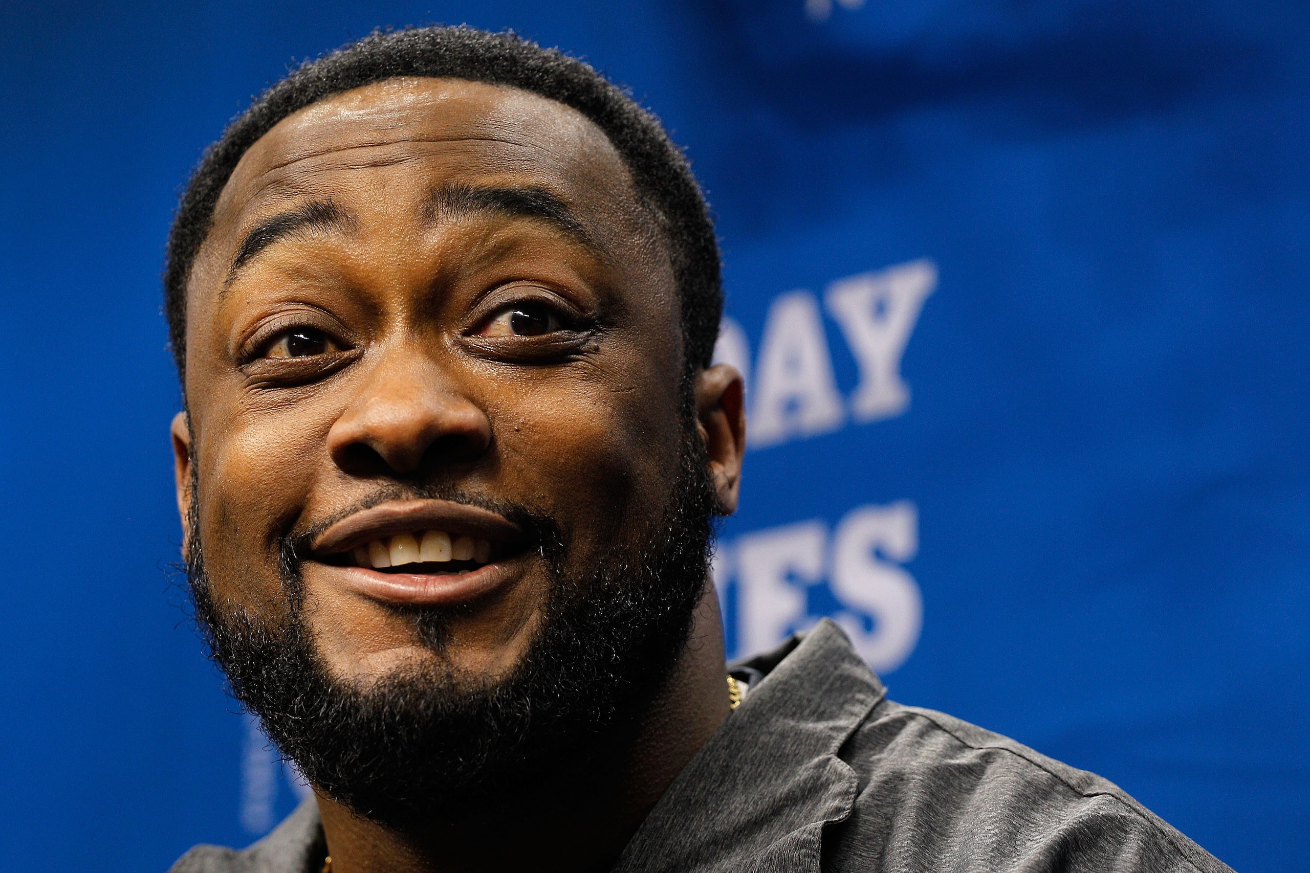 ARLINGTON, TX - FEBRUARY 01: Head coach Mike Tomlin of the Pittsburgh Steelers addresses the media during Super Bowl XLV Media Day ahead of Super Bowl XLV at Cowboys Stadium on February 1, 2011 in Arlington, Texas. The Pittsburgh Steelers will play the G ARLINGTON, TX - FEBRUARY 01: Head coach Mike Tomlin of the Pittsburgh Steelers addresses the media during Super Bowl XLV Media Day ahead of Super Bowl XLV at Cowboys Stadium on February 1, 2011 in Arlington, Texas. The Pittsburgh Steelers will play the G